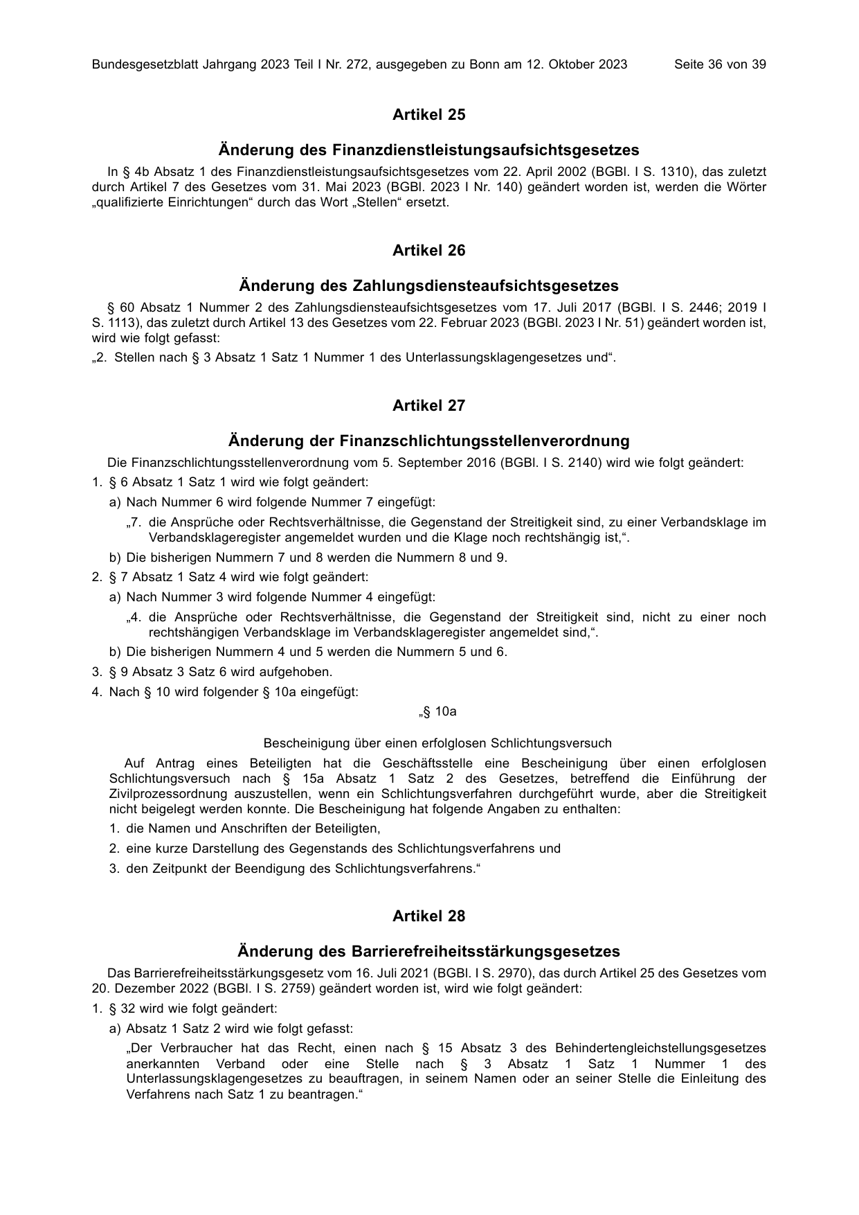 BGBl. 2023, Seite 36 — Originalseite als Abbildung