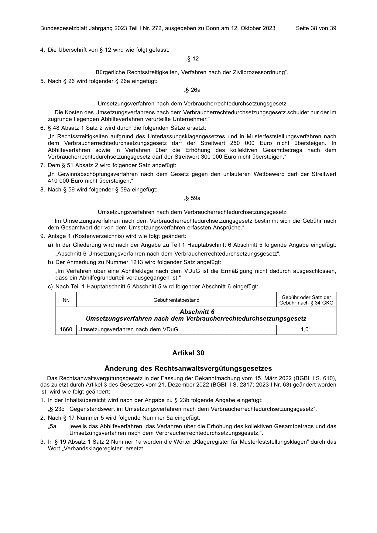 BGBl. 2023, Seite 38 — Originalseite als Abbildung