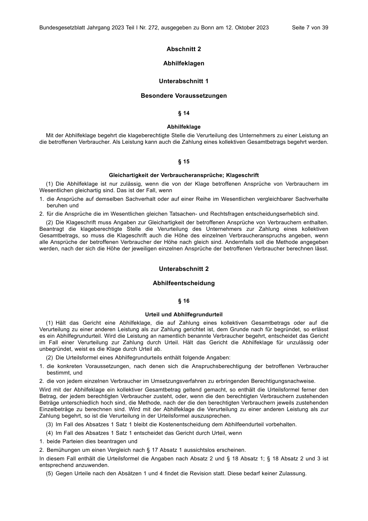 BGBl. 2023, Seite 7 — Originalseite als Abbildung