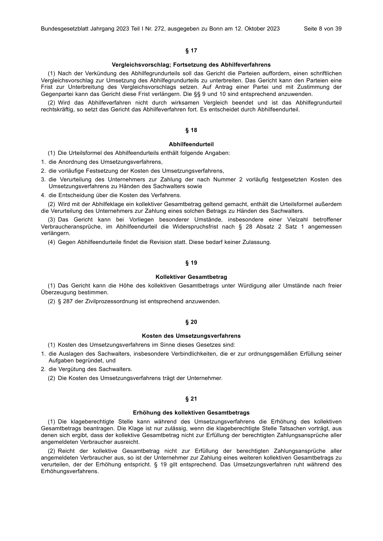BGBl. 2023, Seite 8 — Originalseite als Abbildung