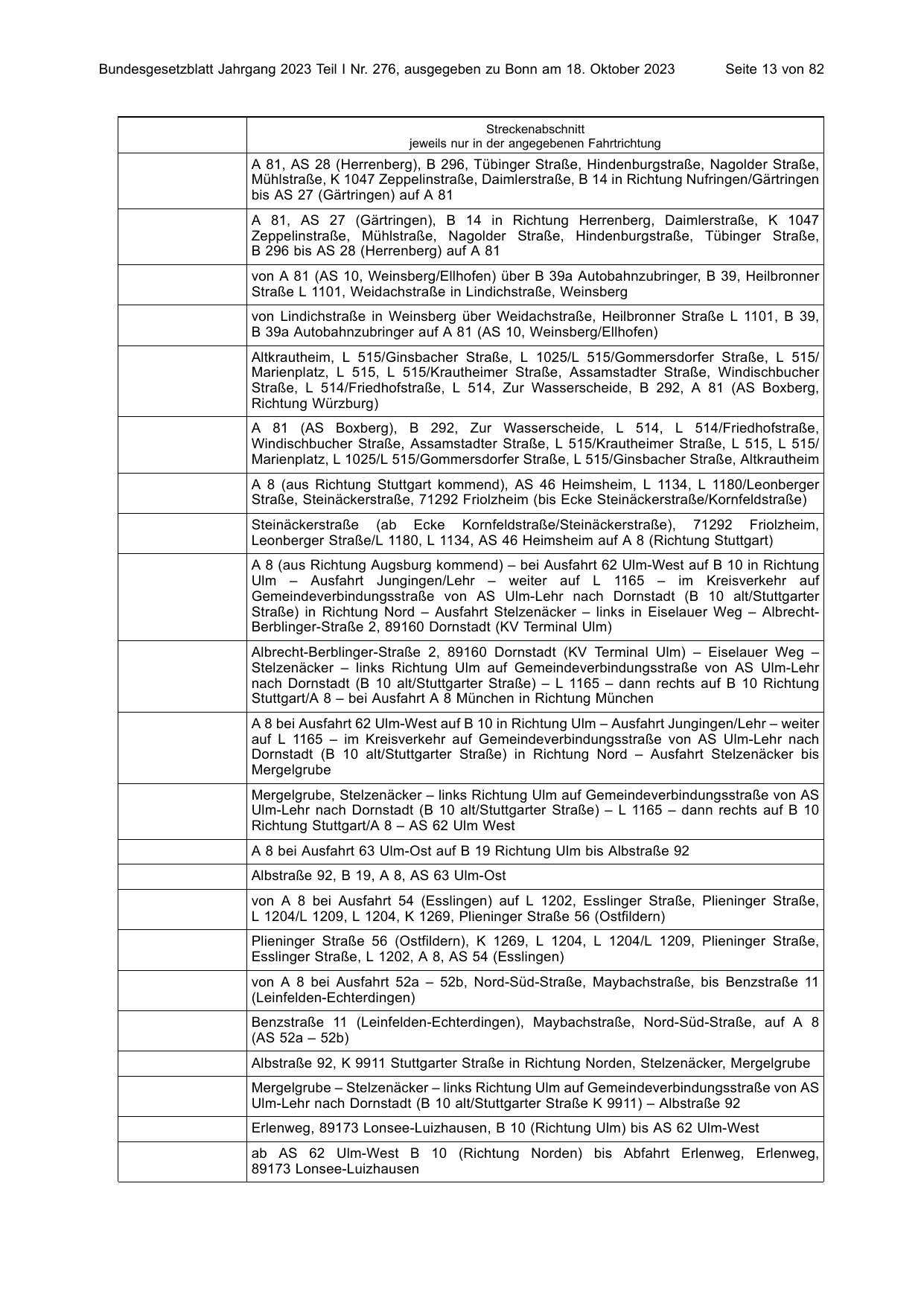 BGBl. 2023, Seite 13 — Originalseite als Abbildung