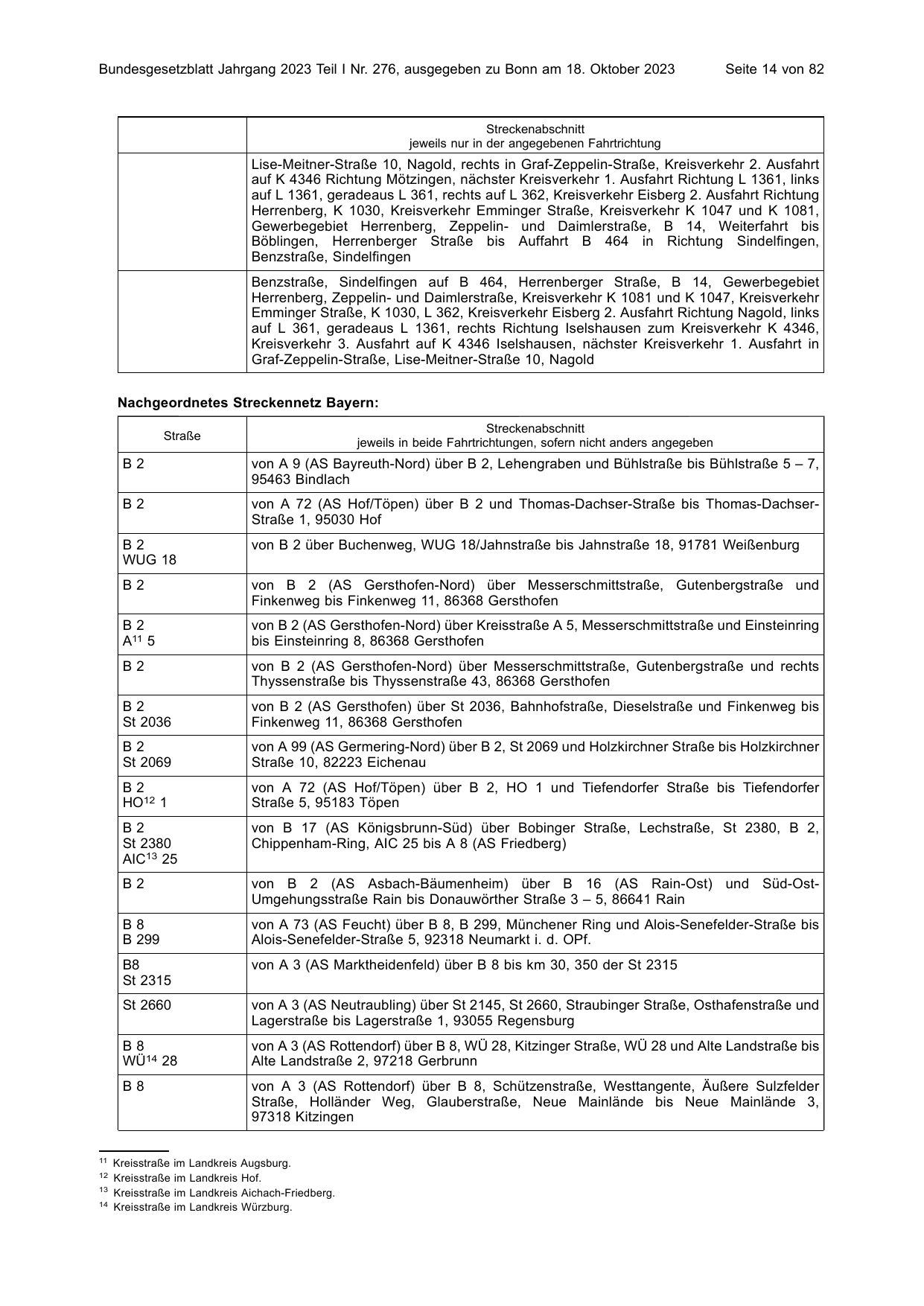 BGBl. 2023, Seite 14 — Originalseite als Abbildung