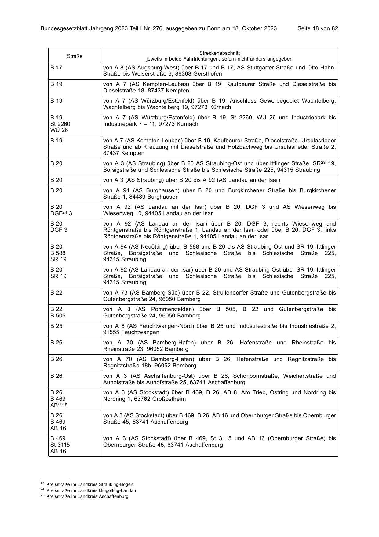 BGBl. 2023, Seite 18 — Originalseite als Abbildung