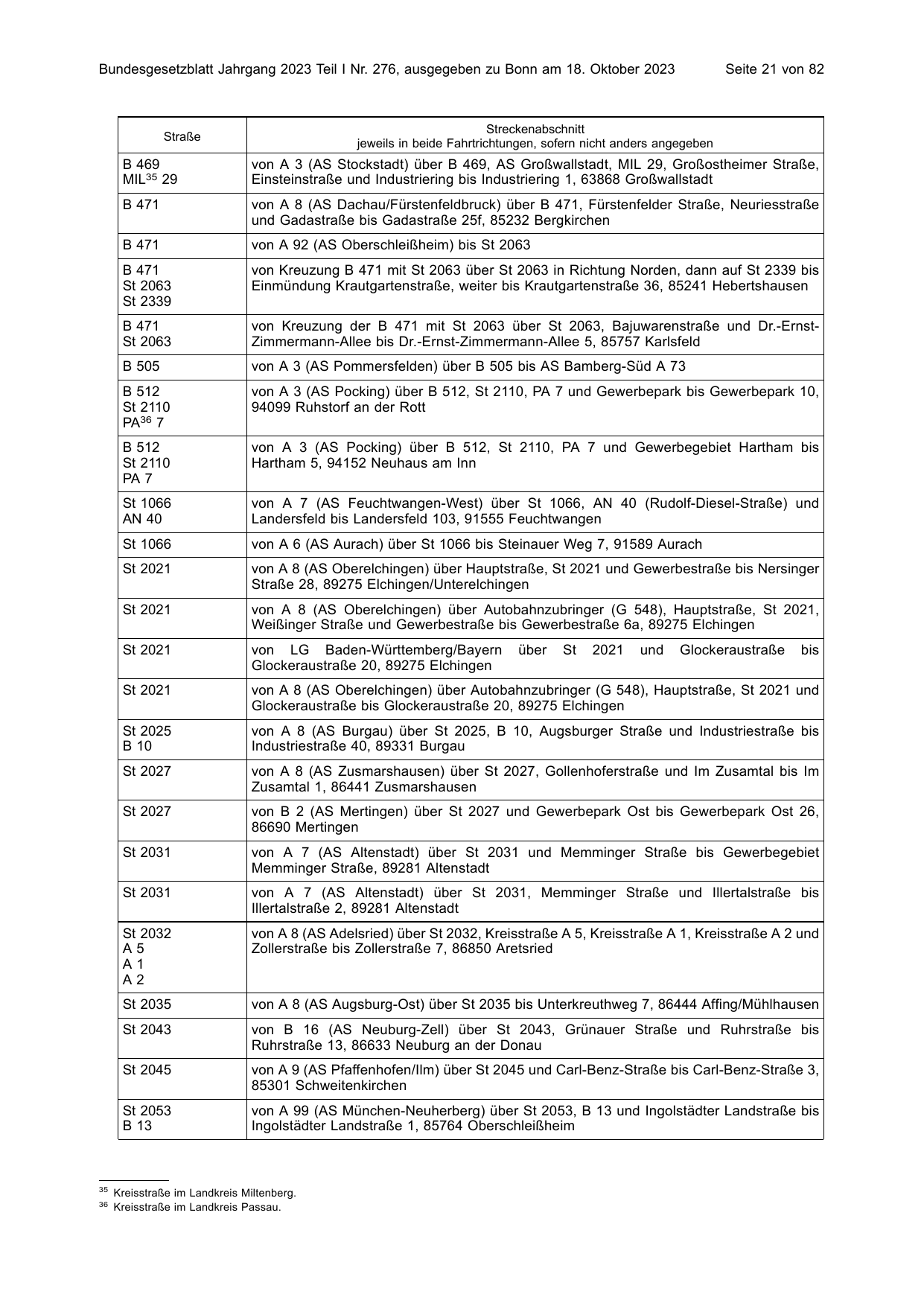 BGBl. 2023, Seite 21 — Originalseite als Abbildung