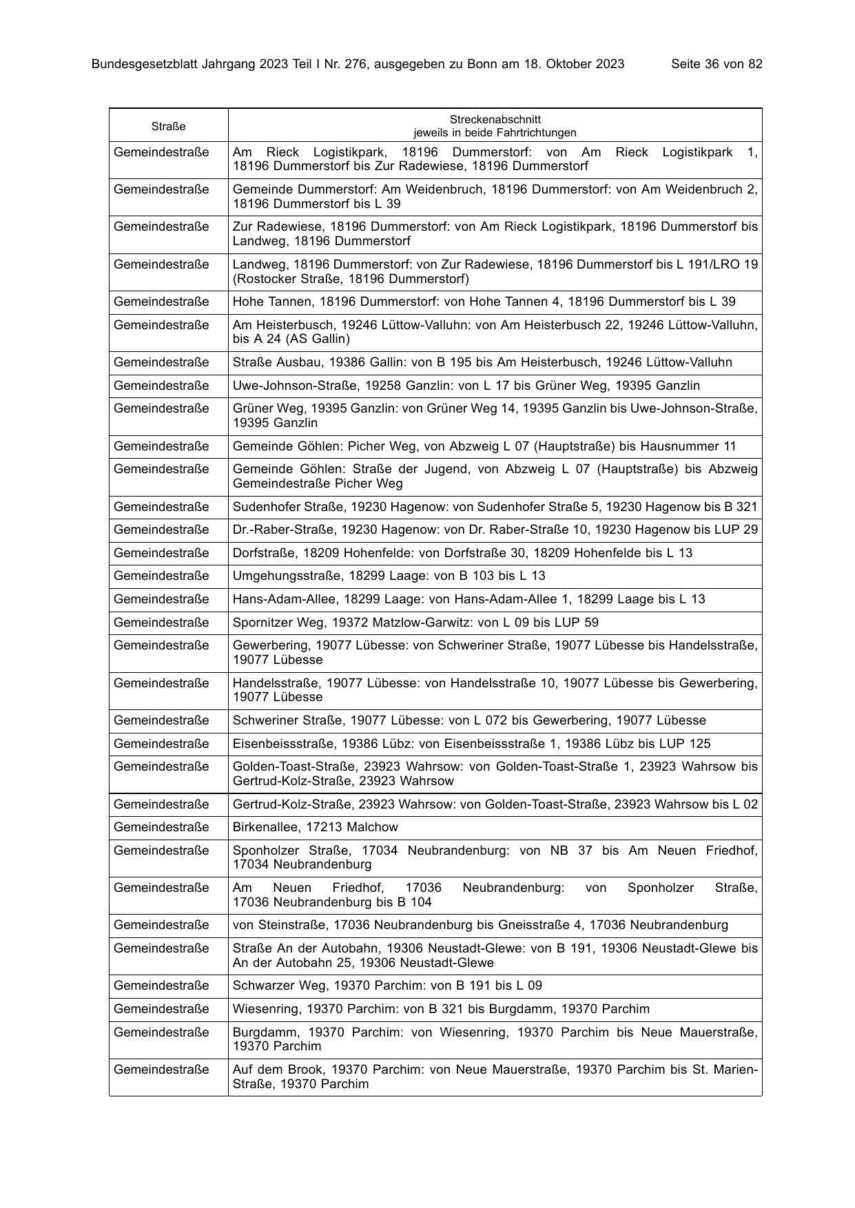 BGBl. 2023, Seite 36 — Originalseite als Abbildung
