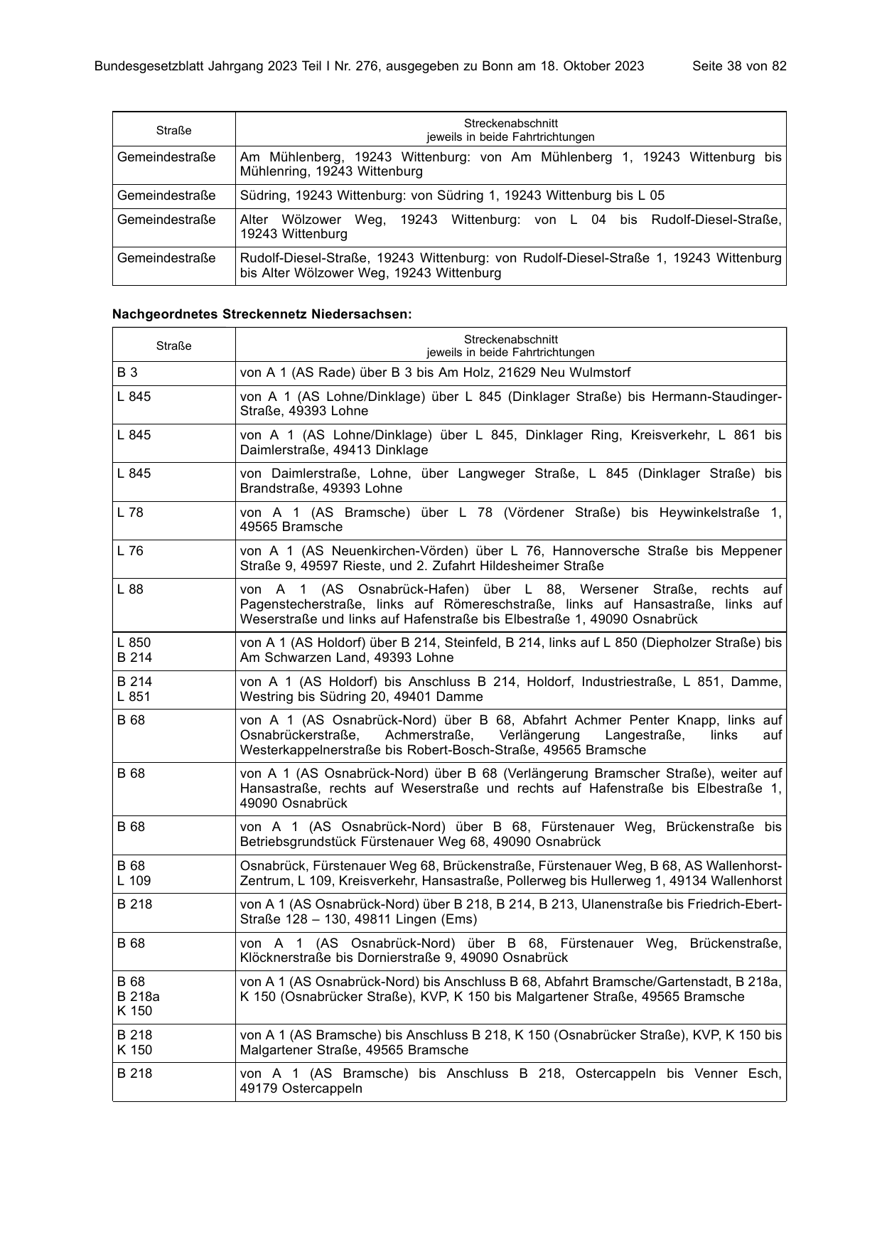 BGBl. 2023, Seite 38 — Originalseite als Abbildung