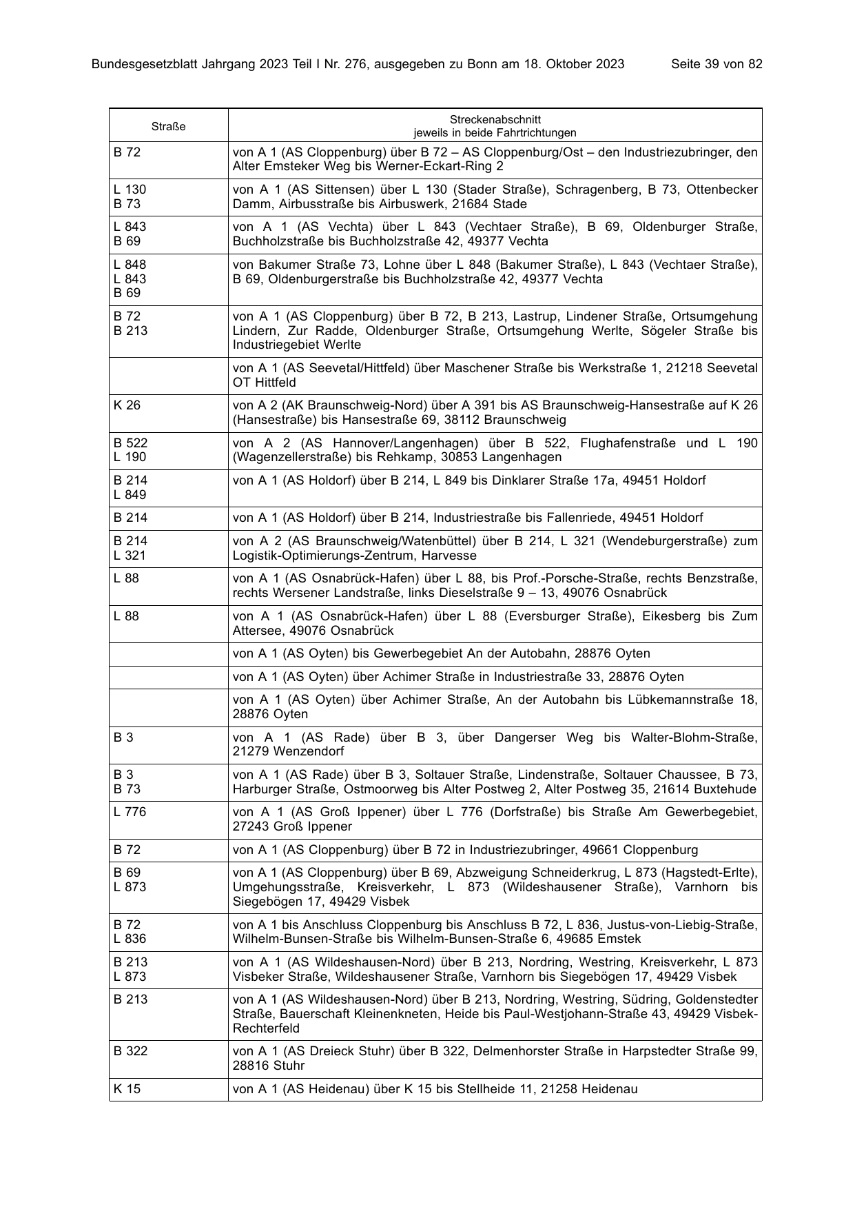 BGBl. 2023, Seite 39 — Originalseite als Abbildung