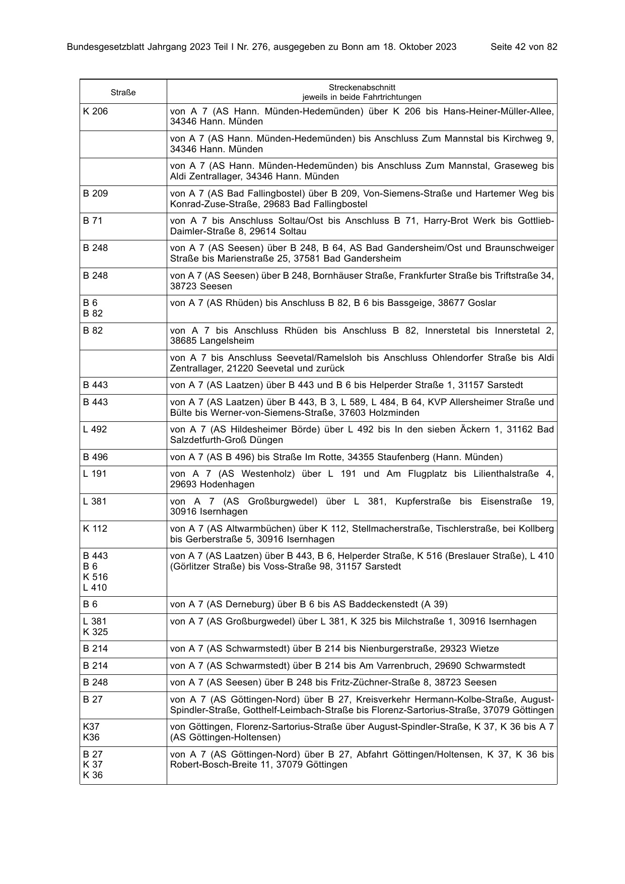 BGBl. 2023, Seite 42 — Originalseite als Abbildung