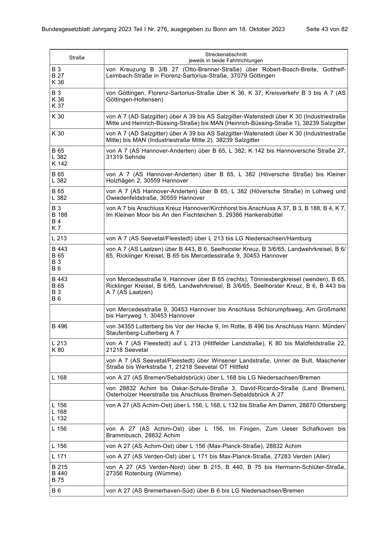 BGBl. 2023, Seite 43 — Originalseite als Abbildung