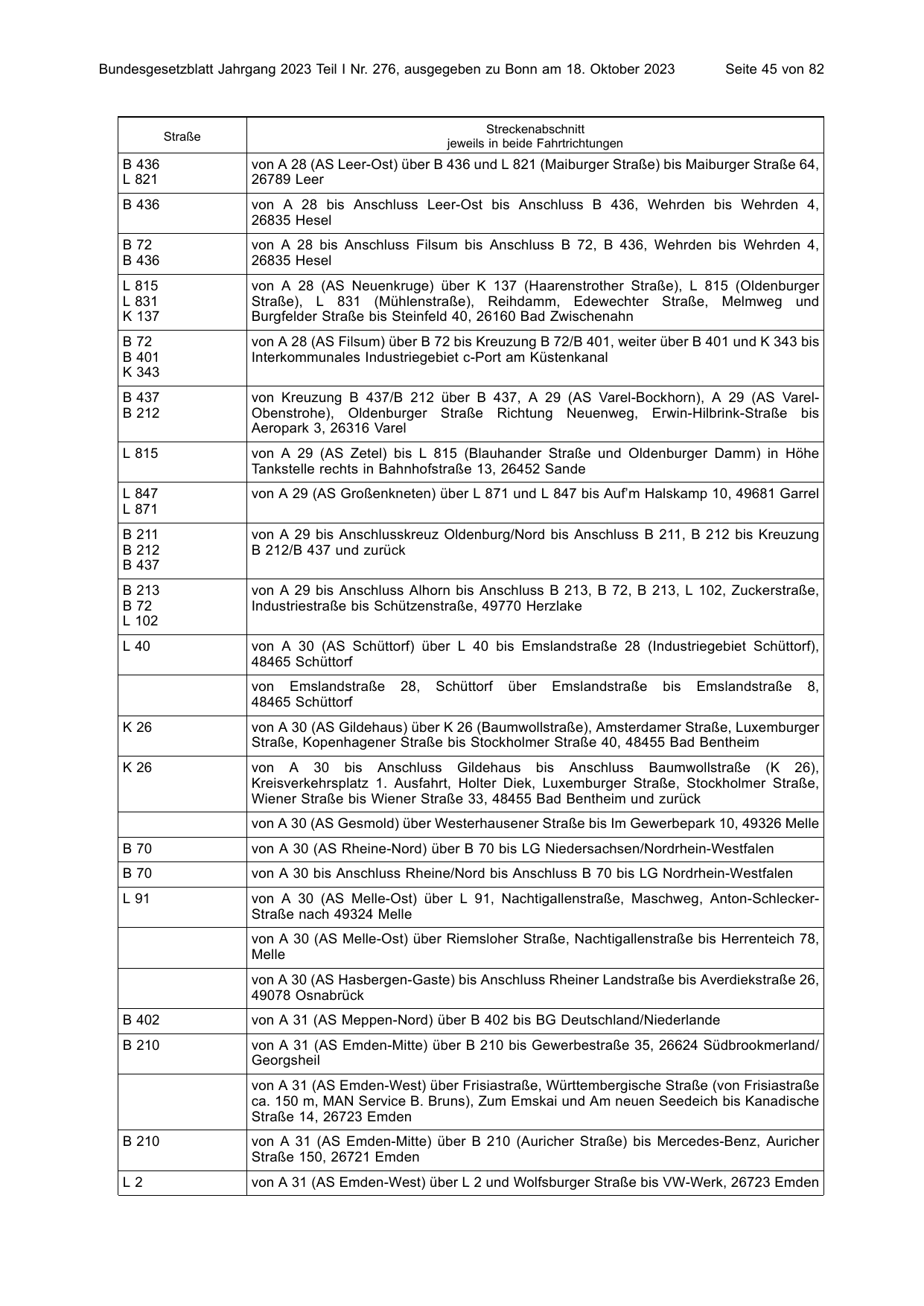BGBl. 2023, Seite 45 — Originalseite als Abbildung