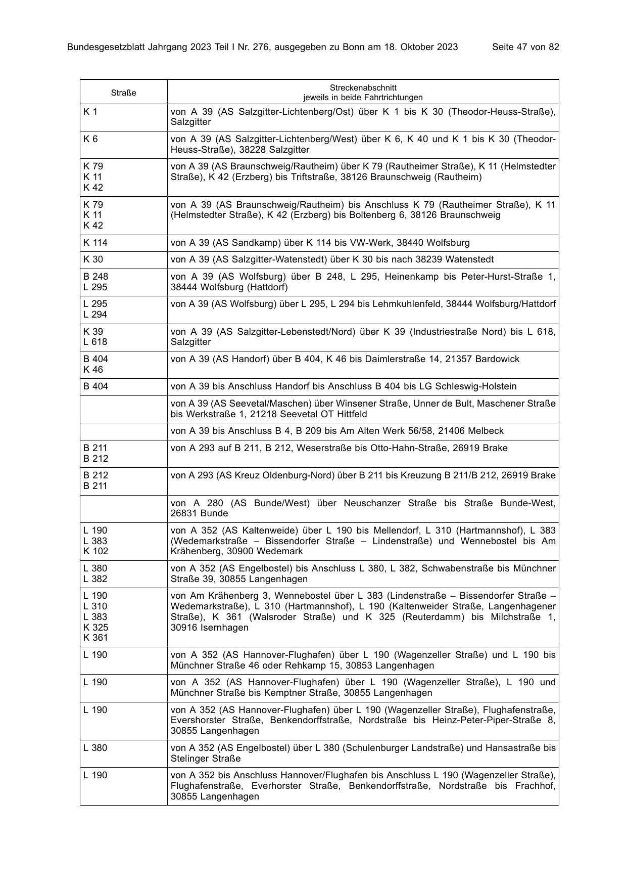 BGBl. 2023, Seite 47 — Originalseite als Abbildung