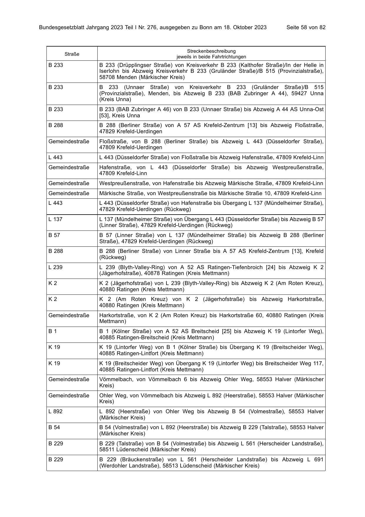 BGBl. 2023, Seite 58 — Originalseite als Abbildung