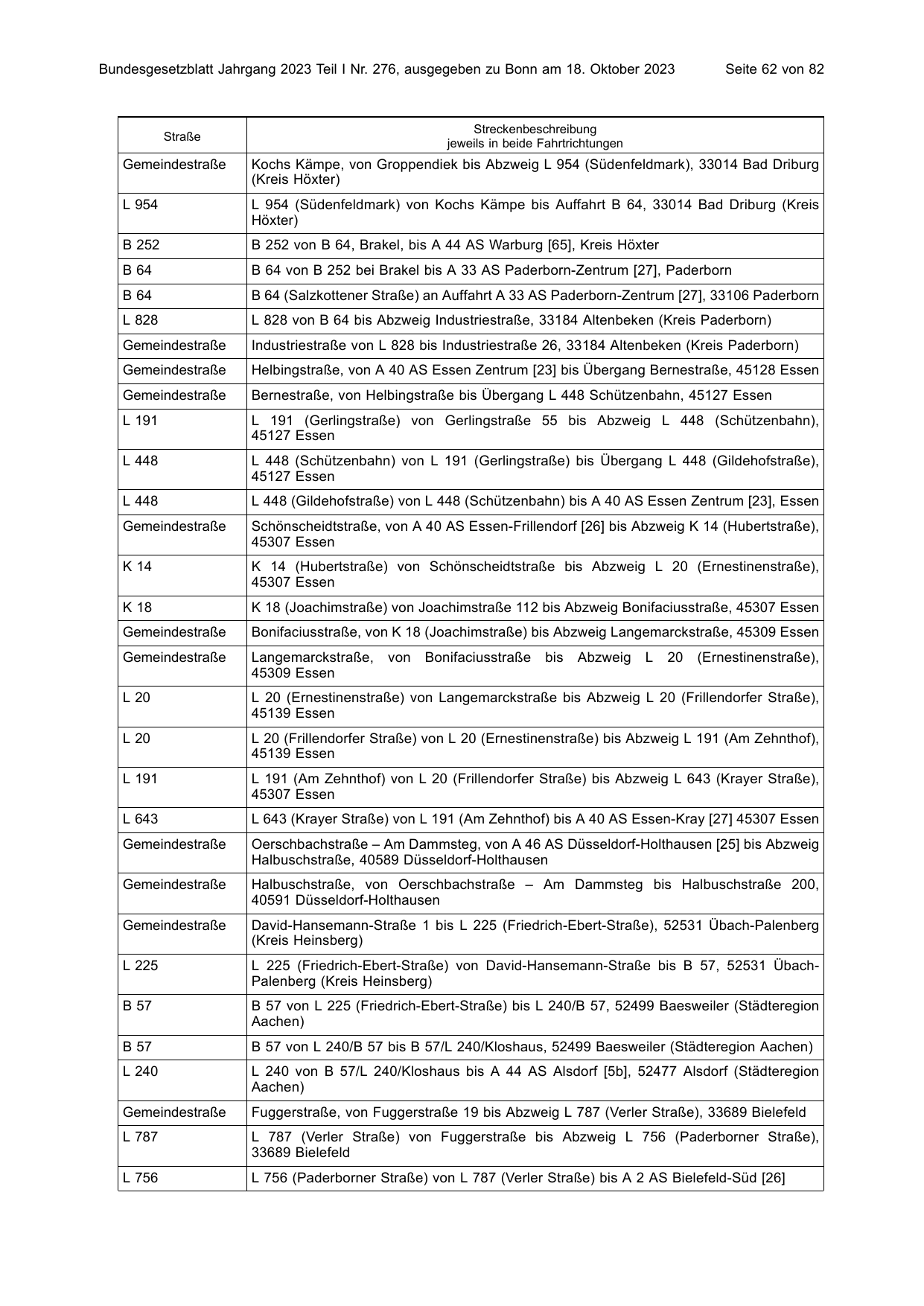 BGBl. 2023, Seite 62 — Originalseite als Abbildung