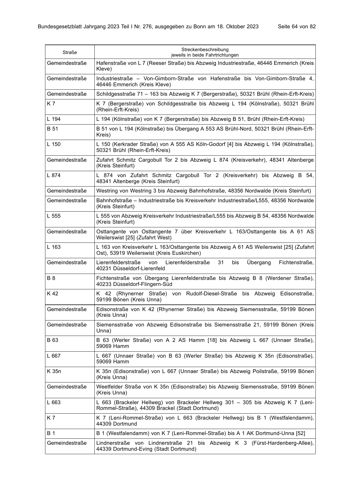 BGBl. 2023, Seite 64 — Originalseite als Abbildung