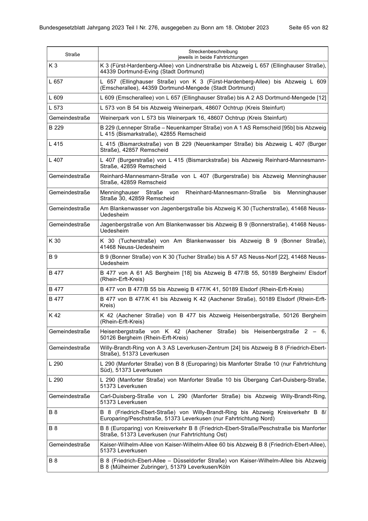 BGBl. 2023, Seite 65 — Originalseite als Abbildung