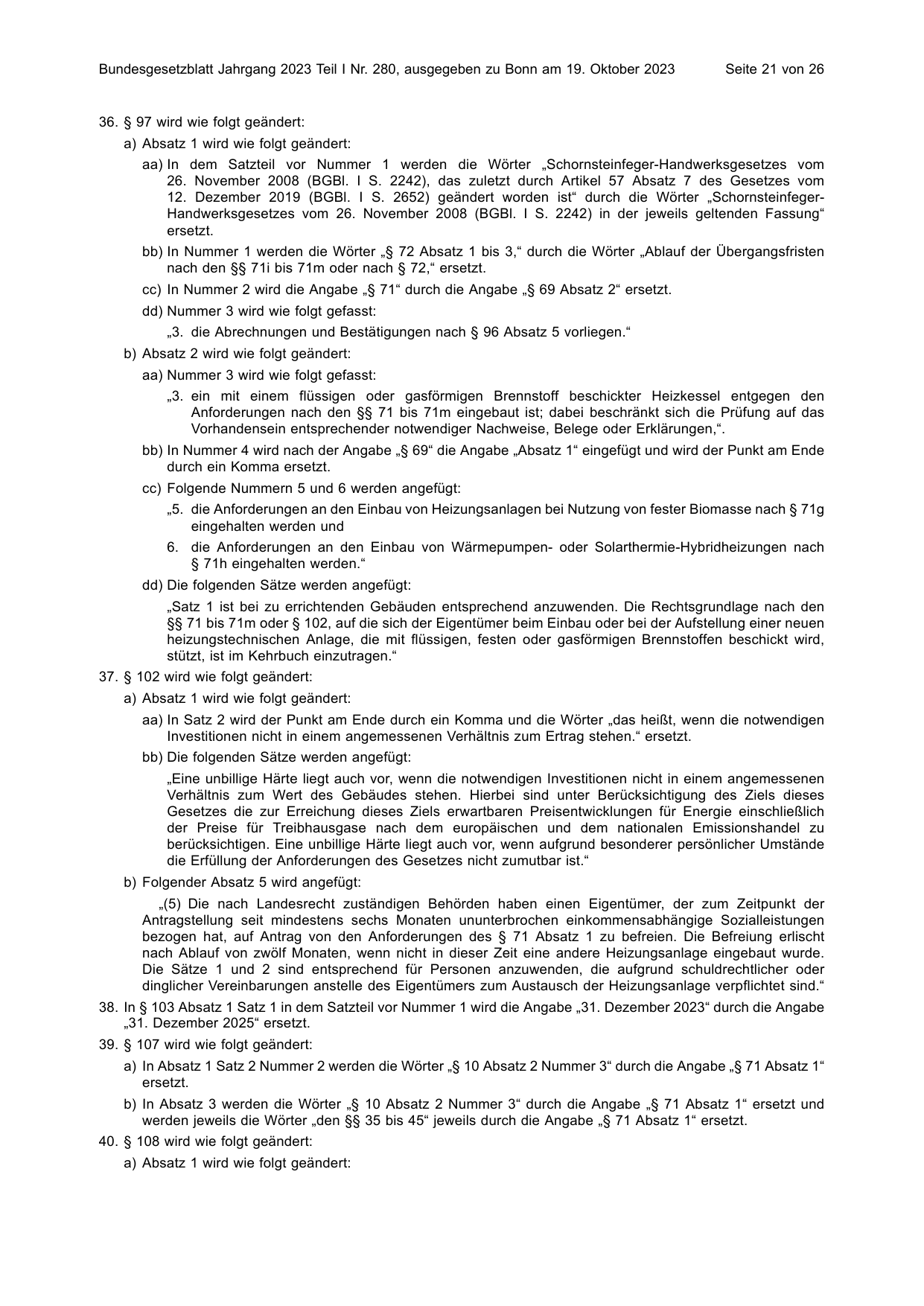 BGBl. 2023, Seite 21 — Originalseite als Abbildung