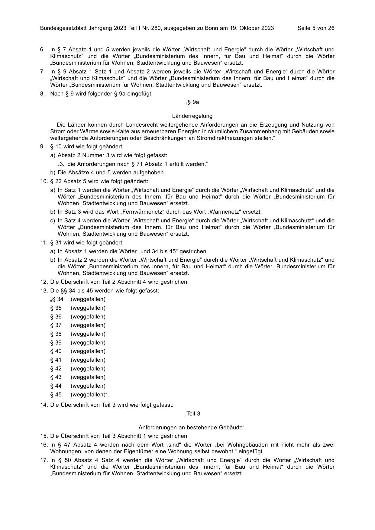 BGBl. 2023, Seite 5 — Originalseite als Abbildung