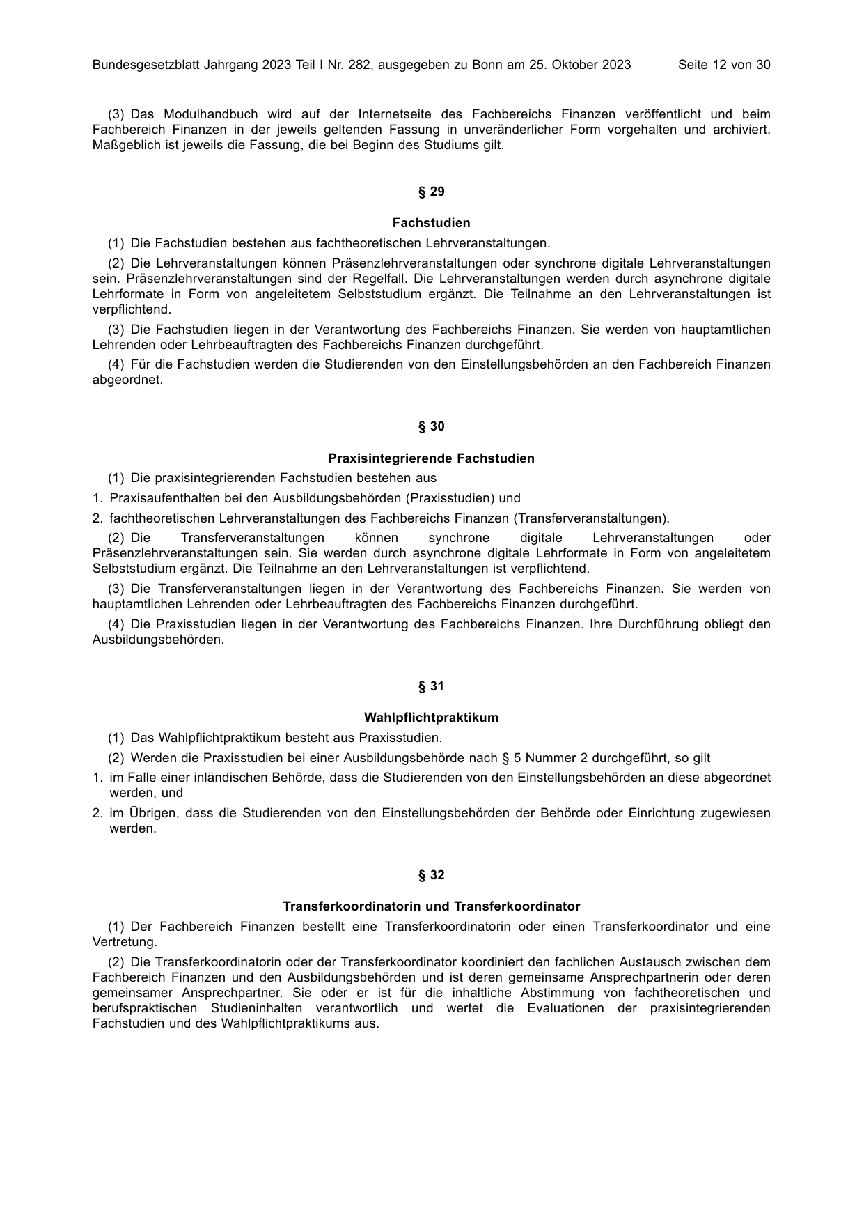 BGBl. 2023, Seite 12 — Originalseite als Abbildung