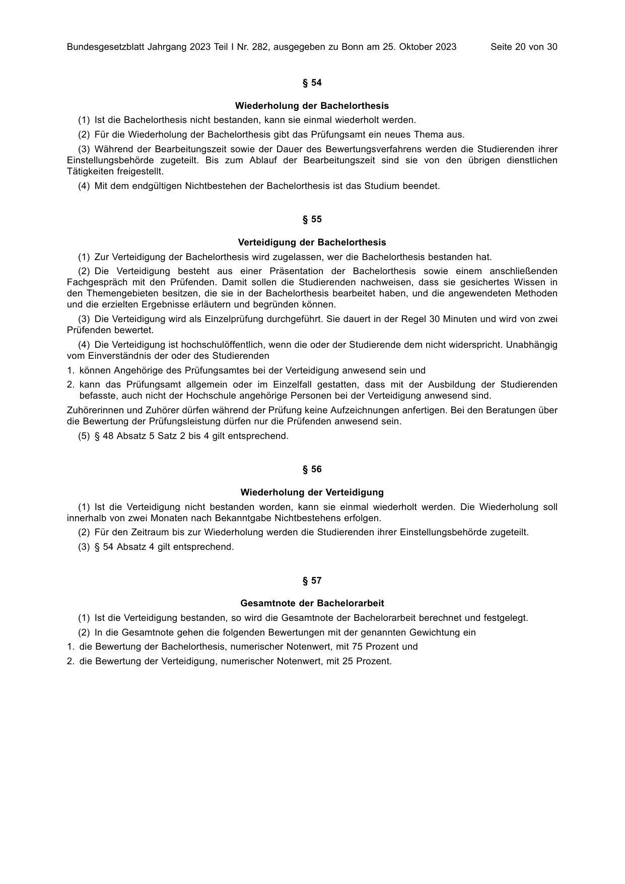 BGBl. 2023, Seite 20 — Originalseite als Abbildung