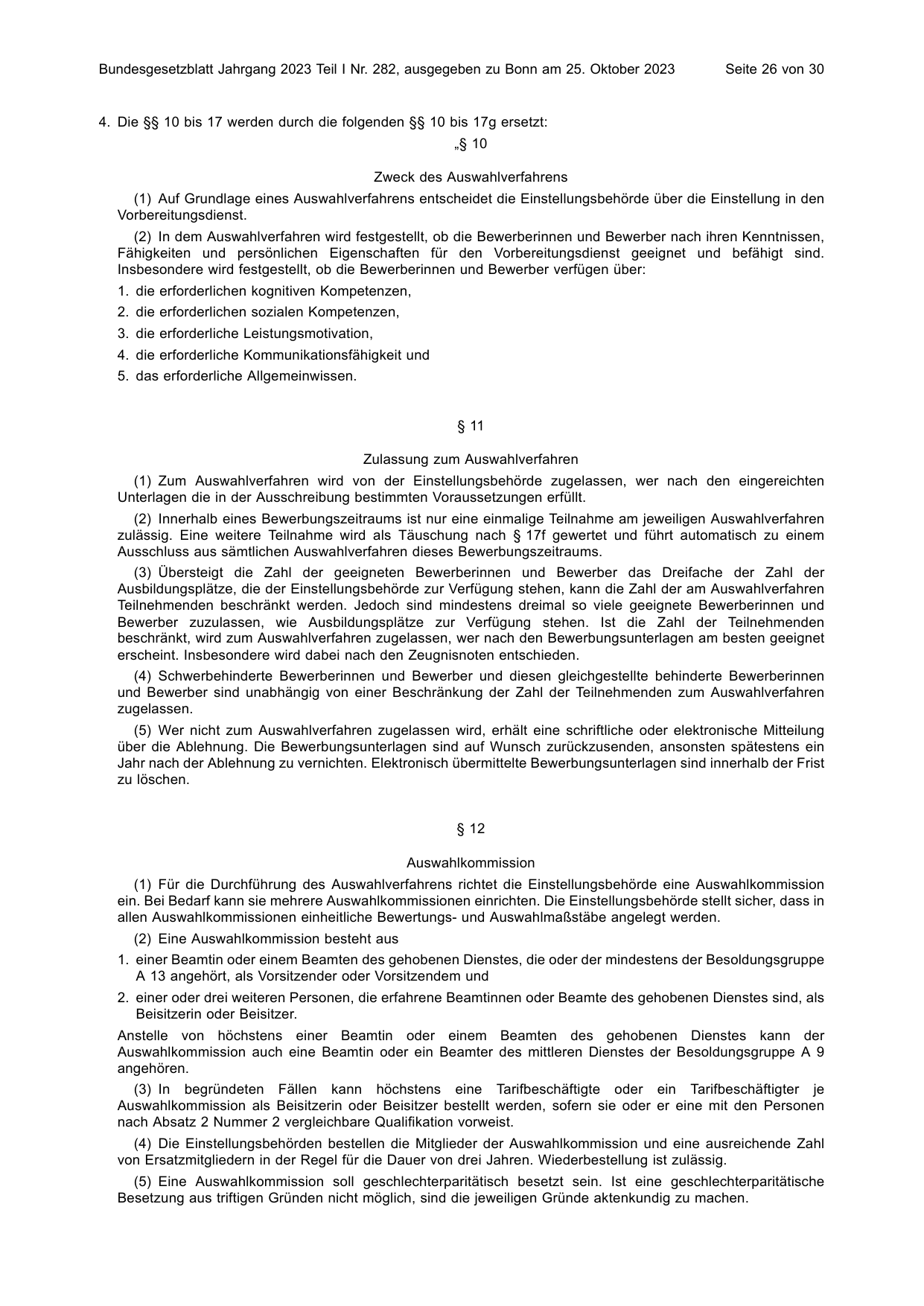 BGBl. 2023, Seite 26 — Originalseite als Abbildung