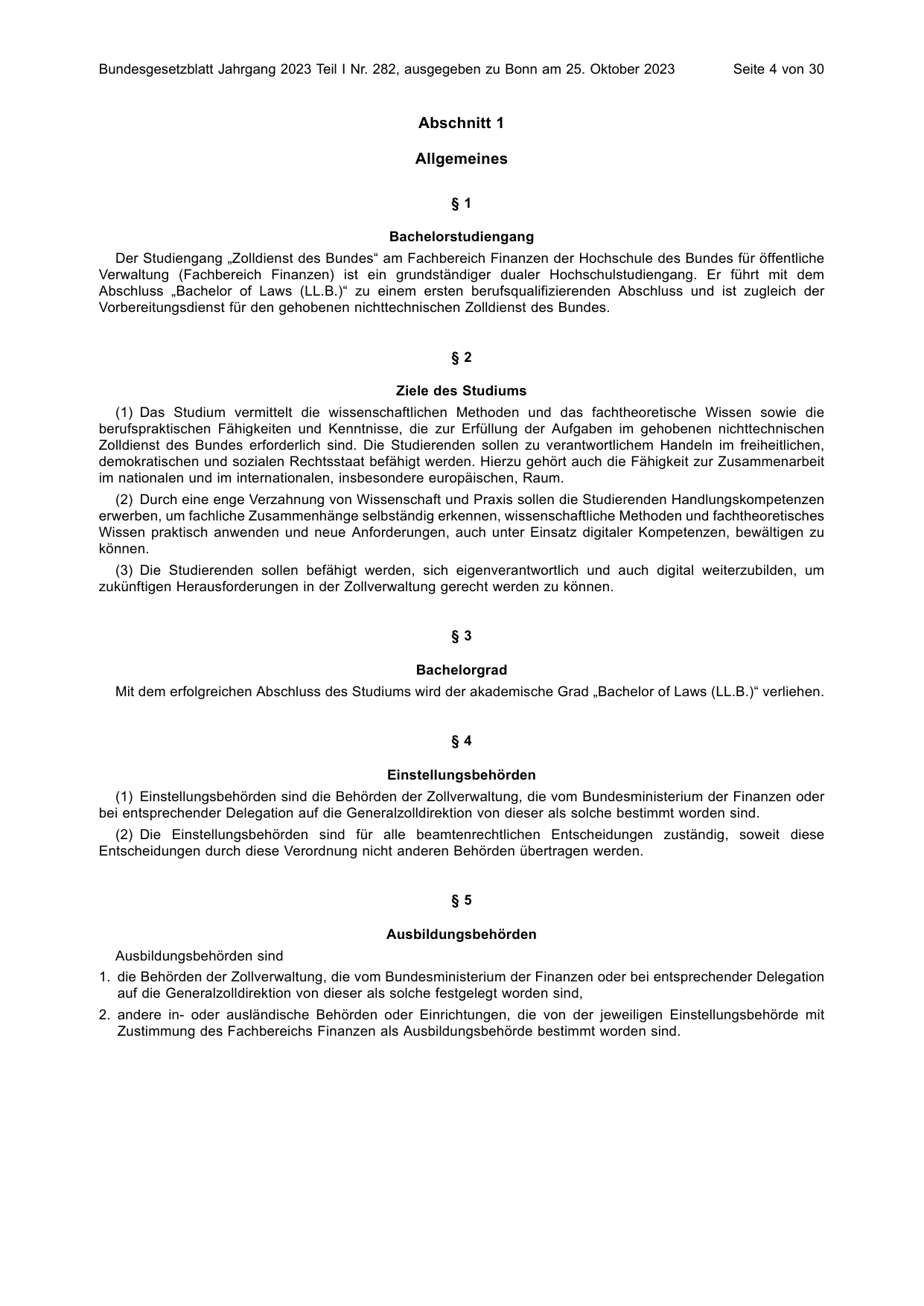 BGBl. 2023, Seite 4 — Originalseite als Abbildung