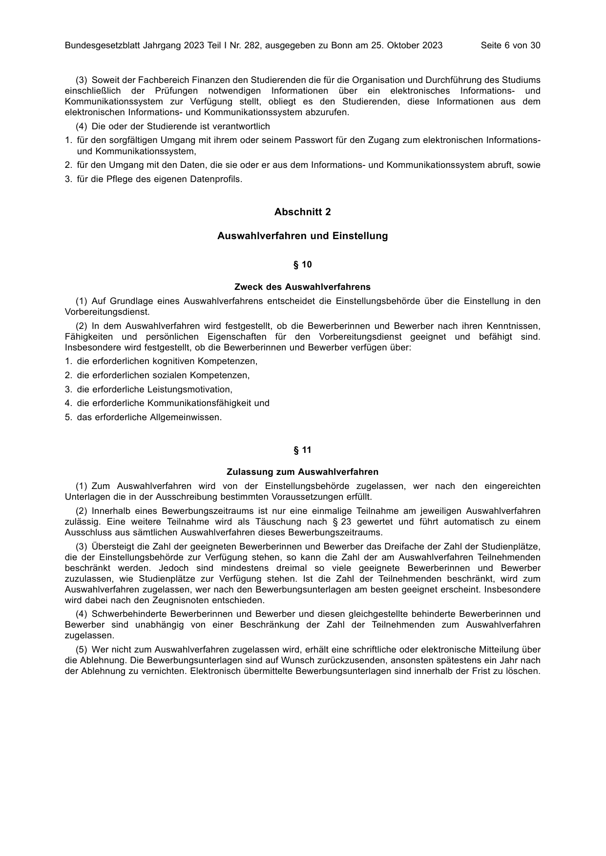 BGBl. 2023, Seite 6 — Originalseite als Abbildung