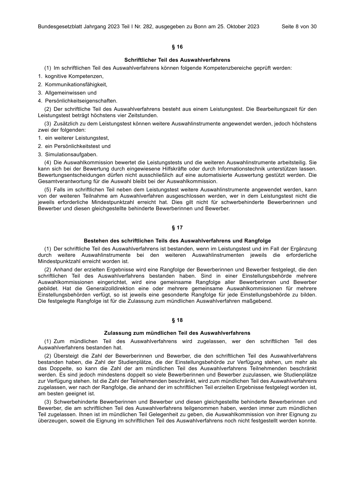 BGBl. 2023, Seite 8 — Originalseite als Abbildung