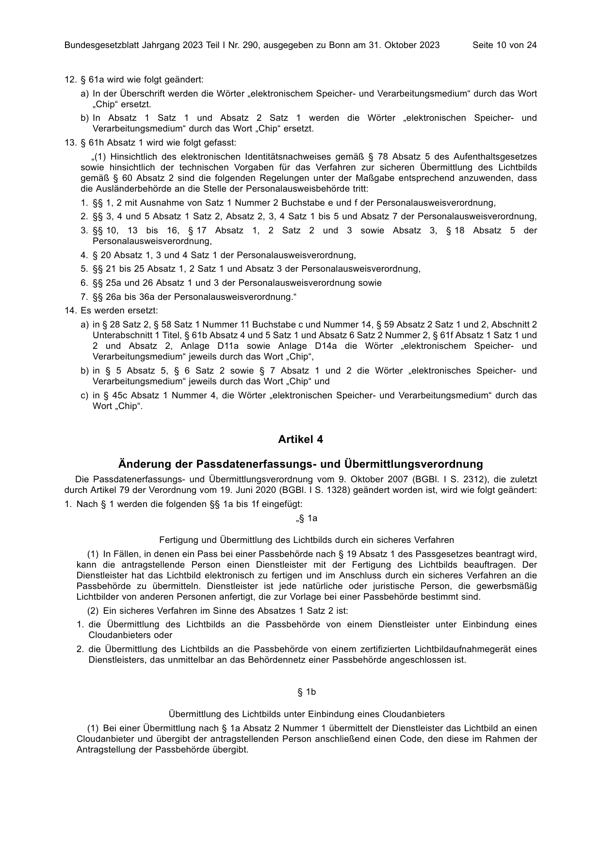 BGBl. 2023, Seite 10 — Originalseite als Abbildung