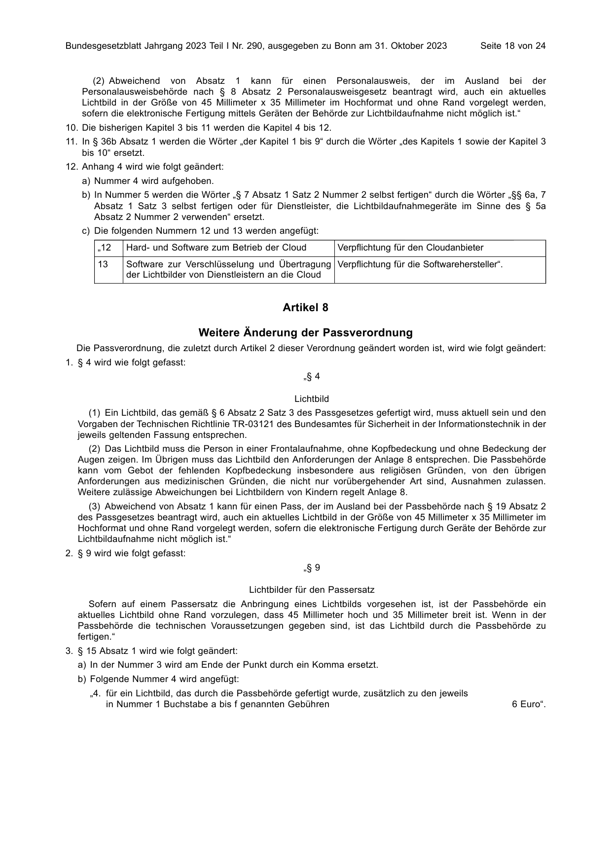 BGBl. 2023, Seite 18 — Originalseite als Abbildung