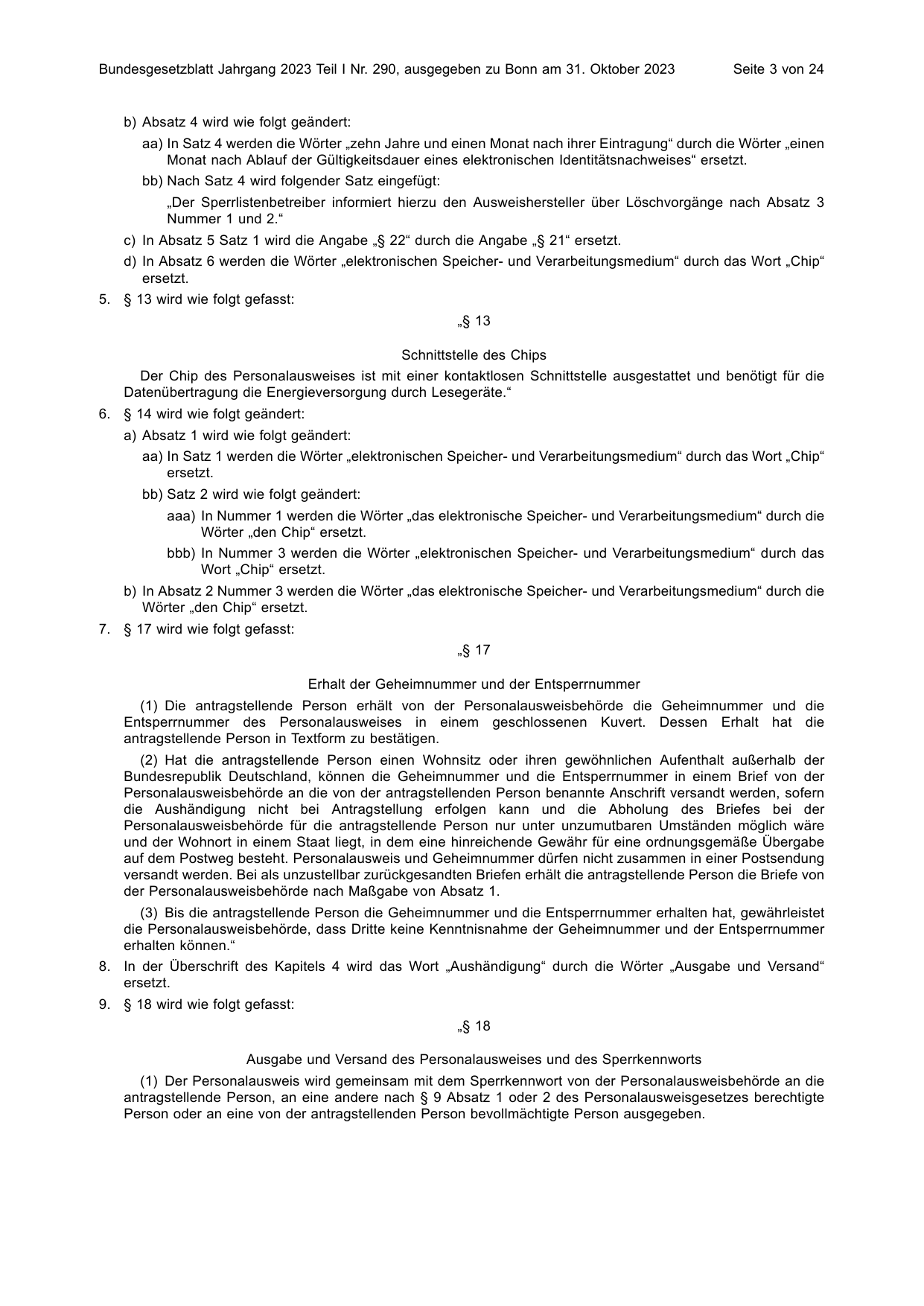 BGBl. 2023, Seite 3 — Originalseite als Abbildung