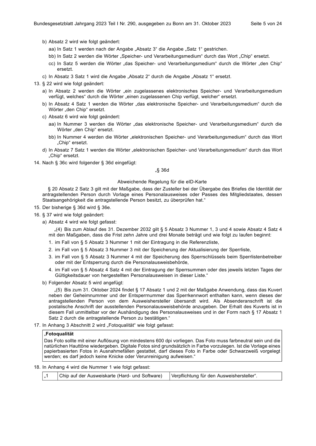 BGBl. 2023, Seite 5 — Originalseite als Abbildung