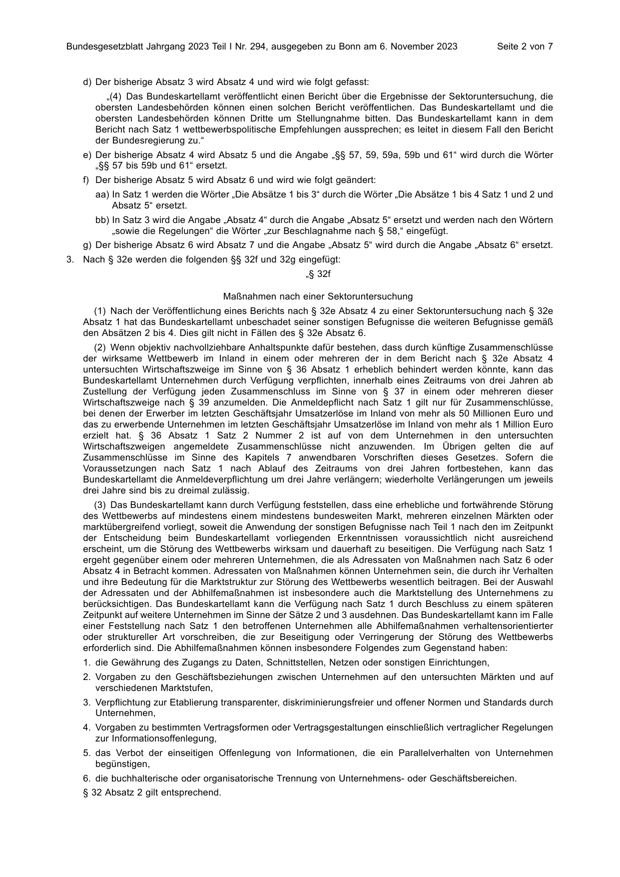 BGBl. 2023, Seite 2 — Originalseite als Abbildung