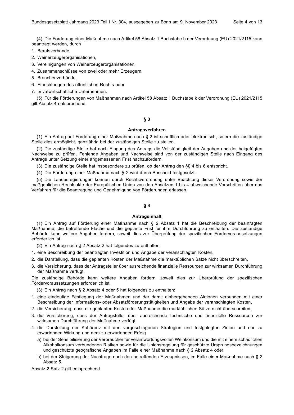 BGBl. 2023, Seite 4 — Originalseite als Abbildung