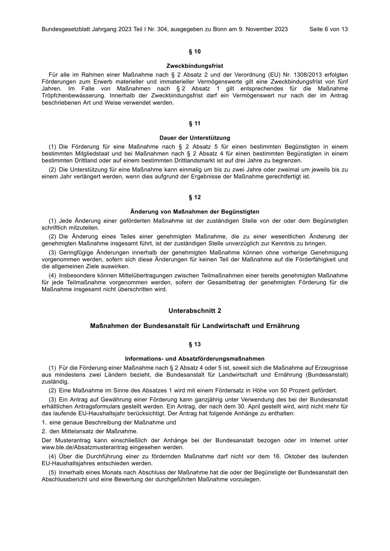 BGBl. 2023, Seite 6 — Originalseite als Abbildung