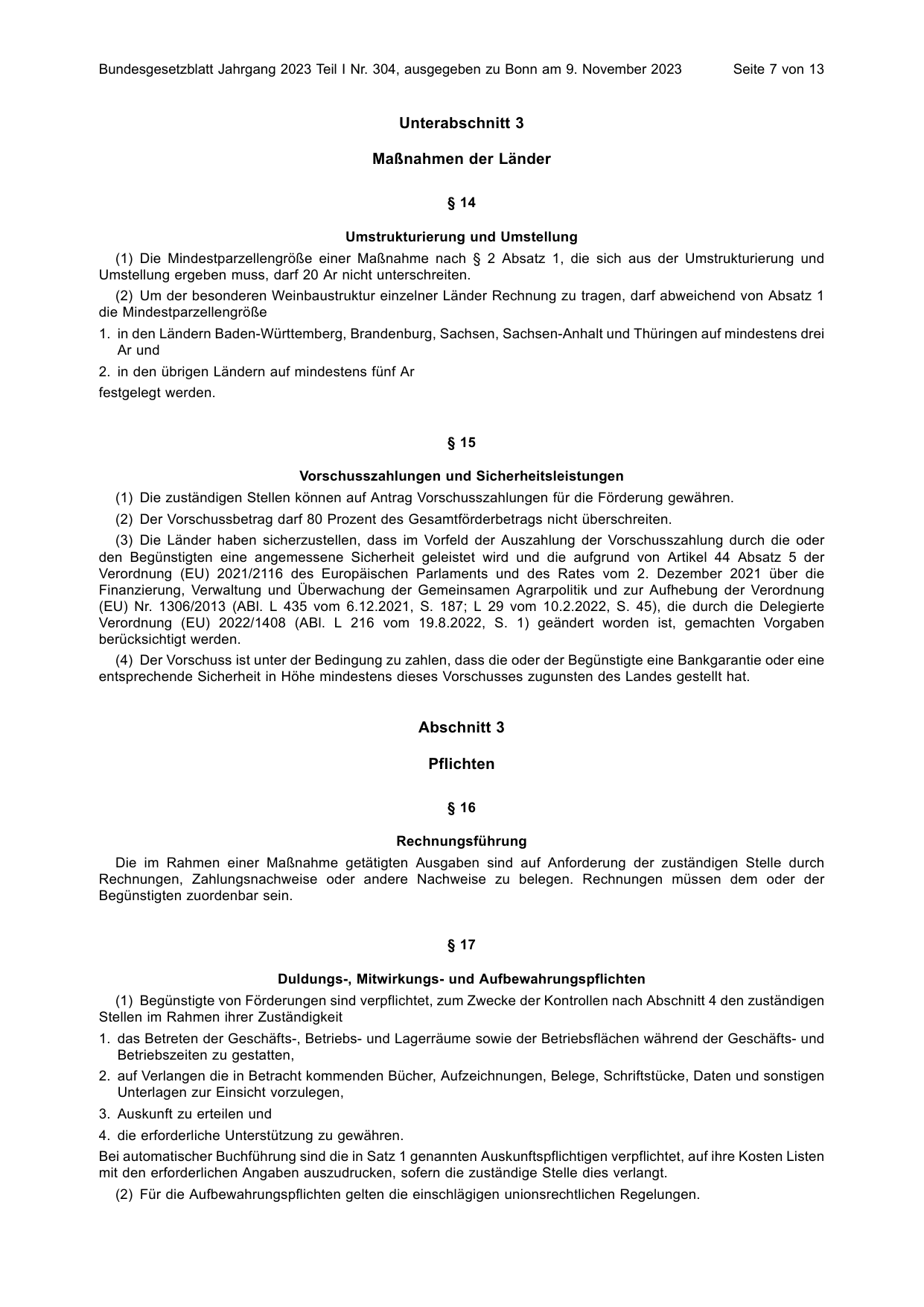 BGBl. 2023, Seite 7 — Originalseite als Abbildung