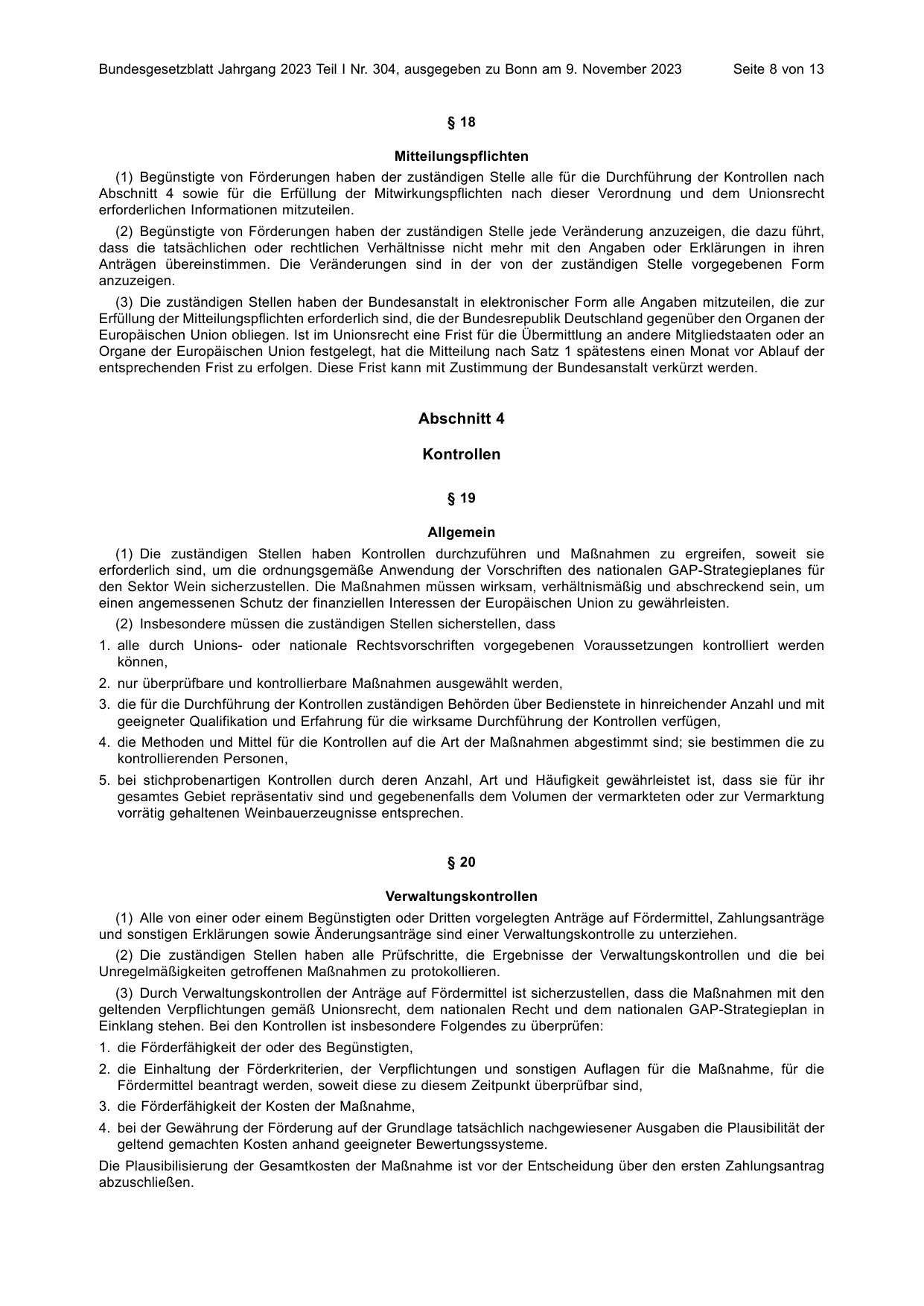 BGBl. 2023, Seite 8 — Originalseite als Abbildung