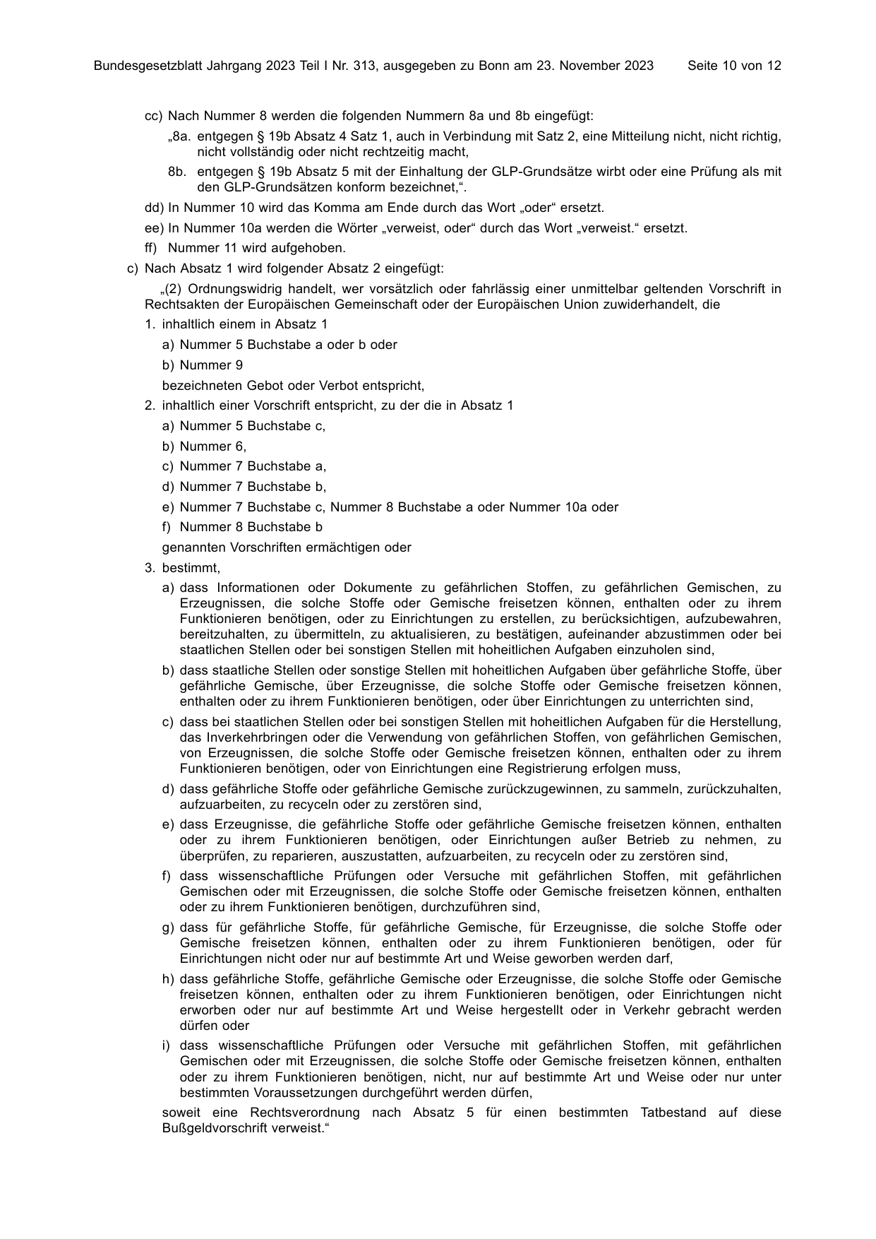 BGBl. 2023, Seite 10 — Originalseite als Abbildung