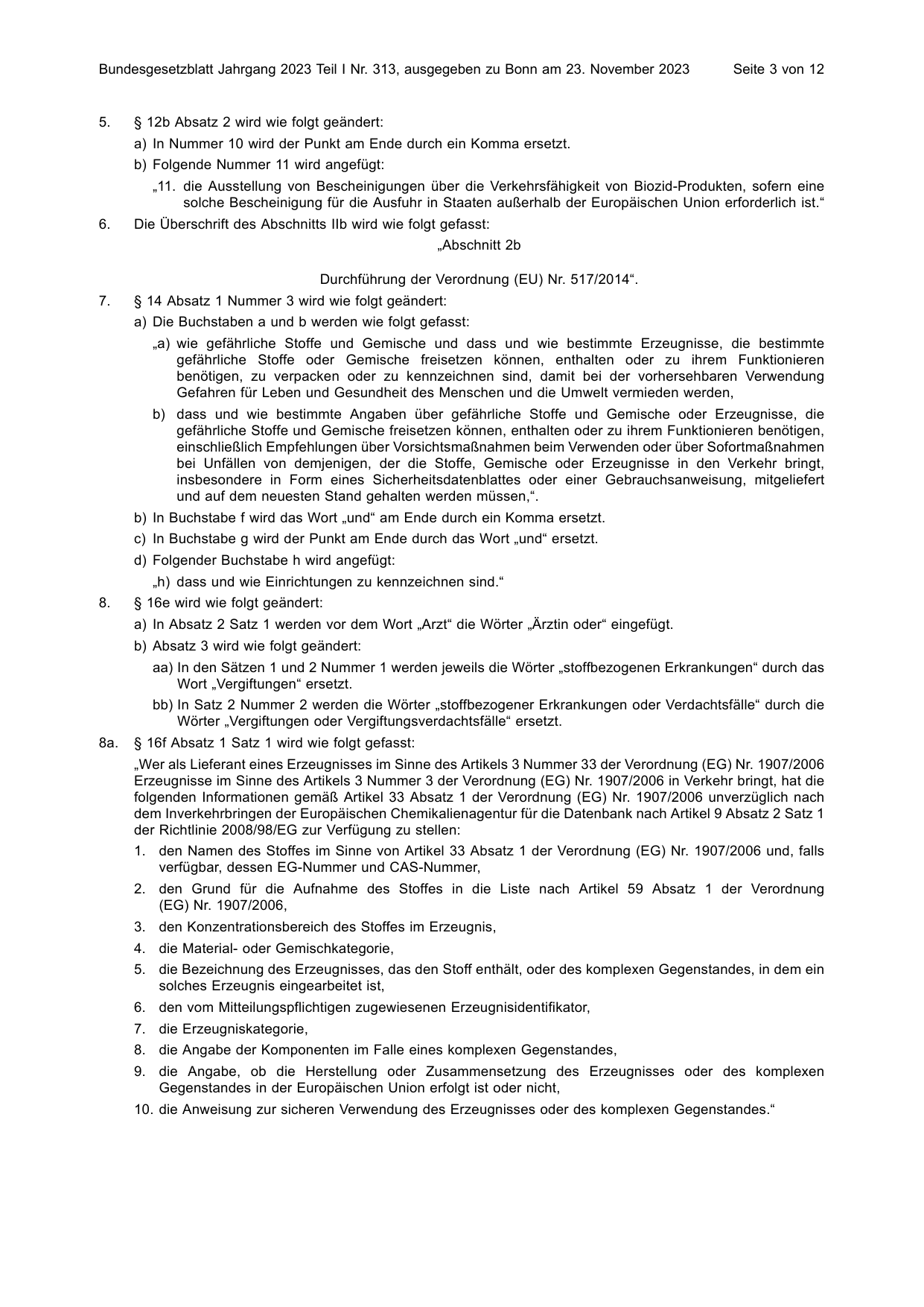 BGBl. 2023, Seite 3 — Originalseite als Abbildung