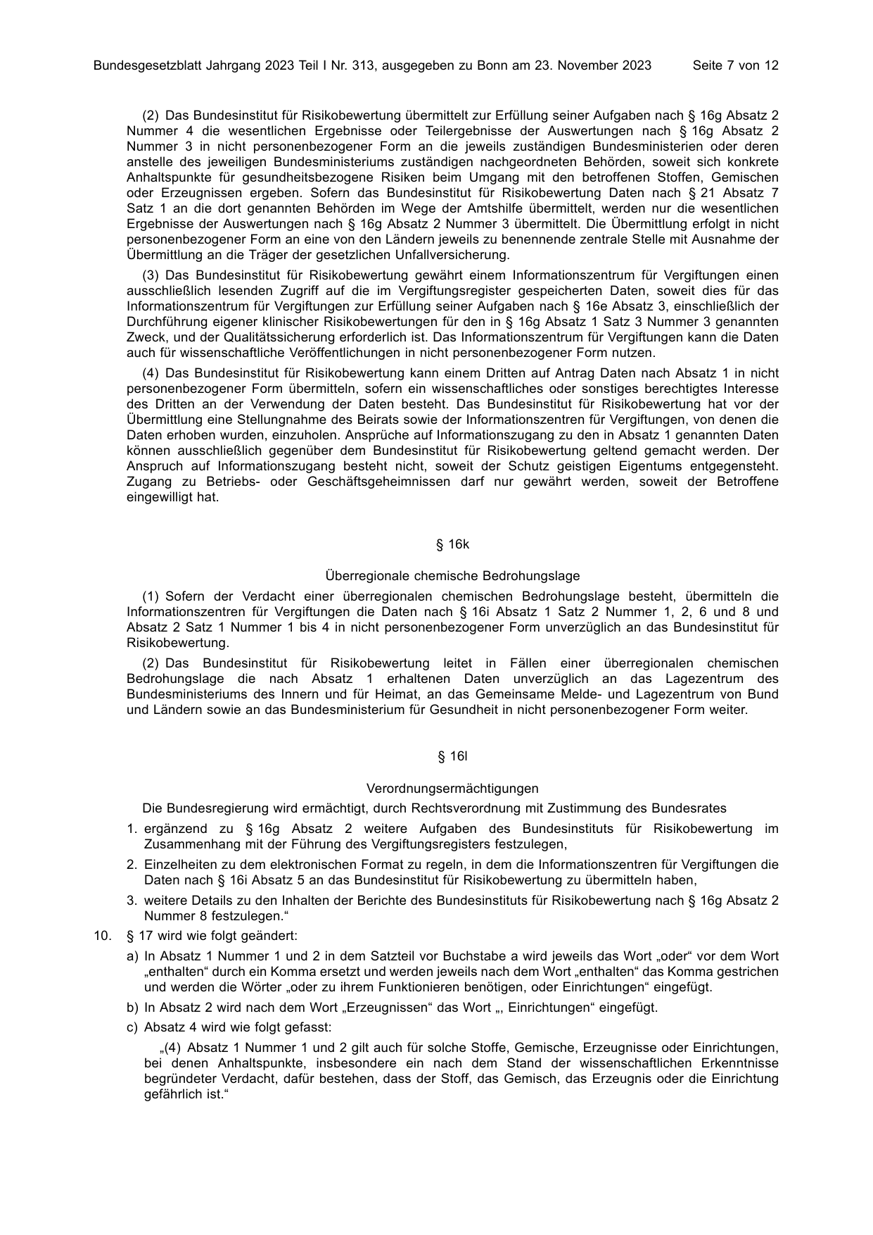 BGBl. 2023, Seite 7 — Originalseite als Abbildung