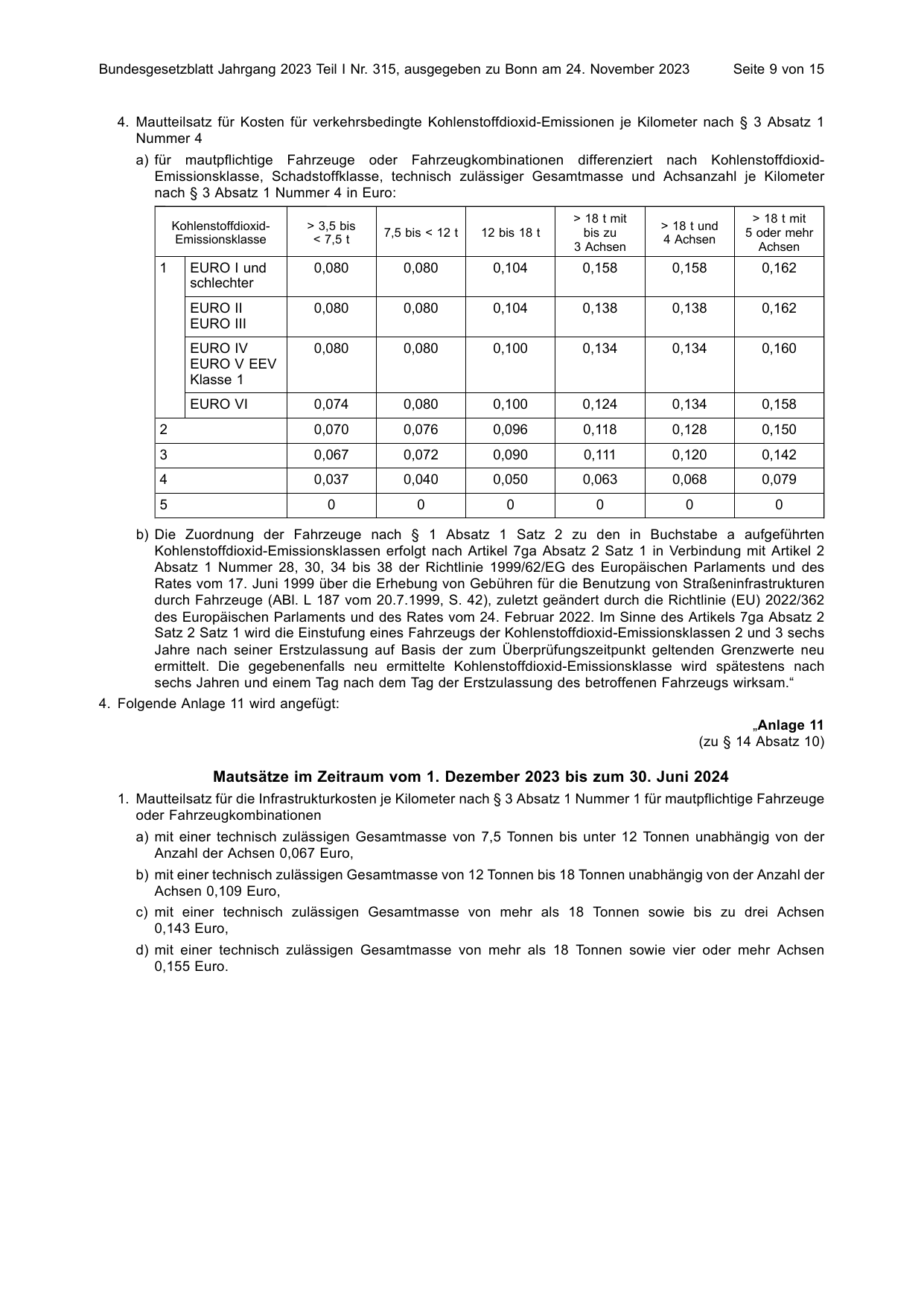 BGBl. 2023, Seite 9 — Originalseite als Abbildung