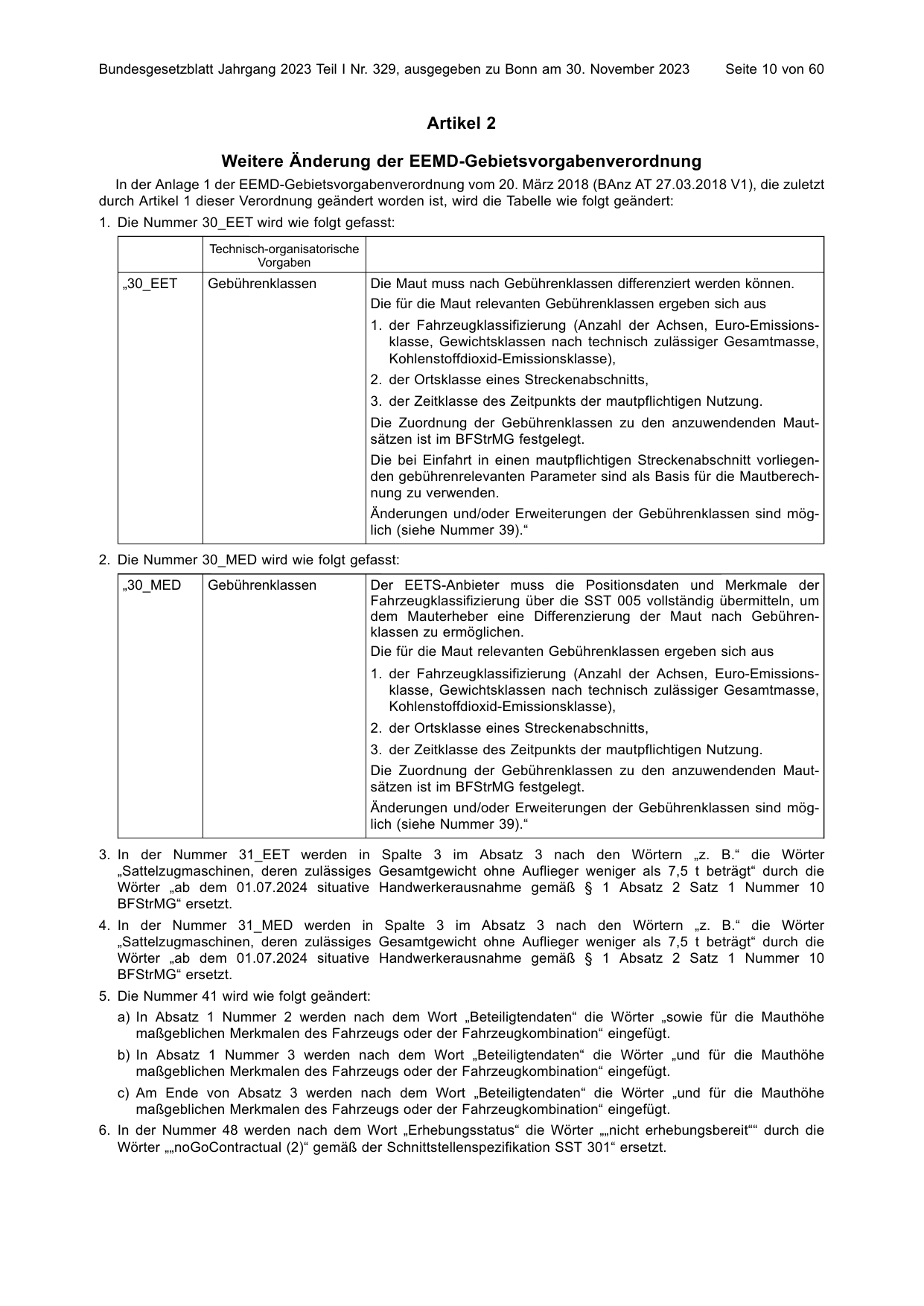BGBl. 2023, Seite 10 — Originalseite als Abbildung