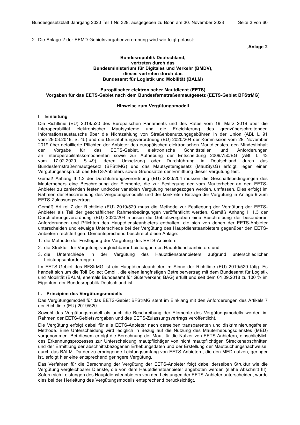 BGBl. 2023, Seite 3 — Originalseite als Abbildung