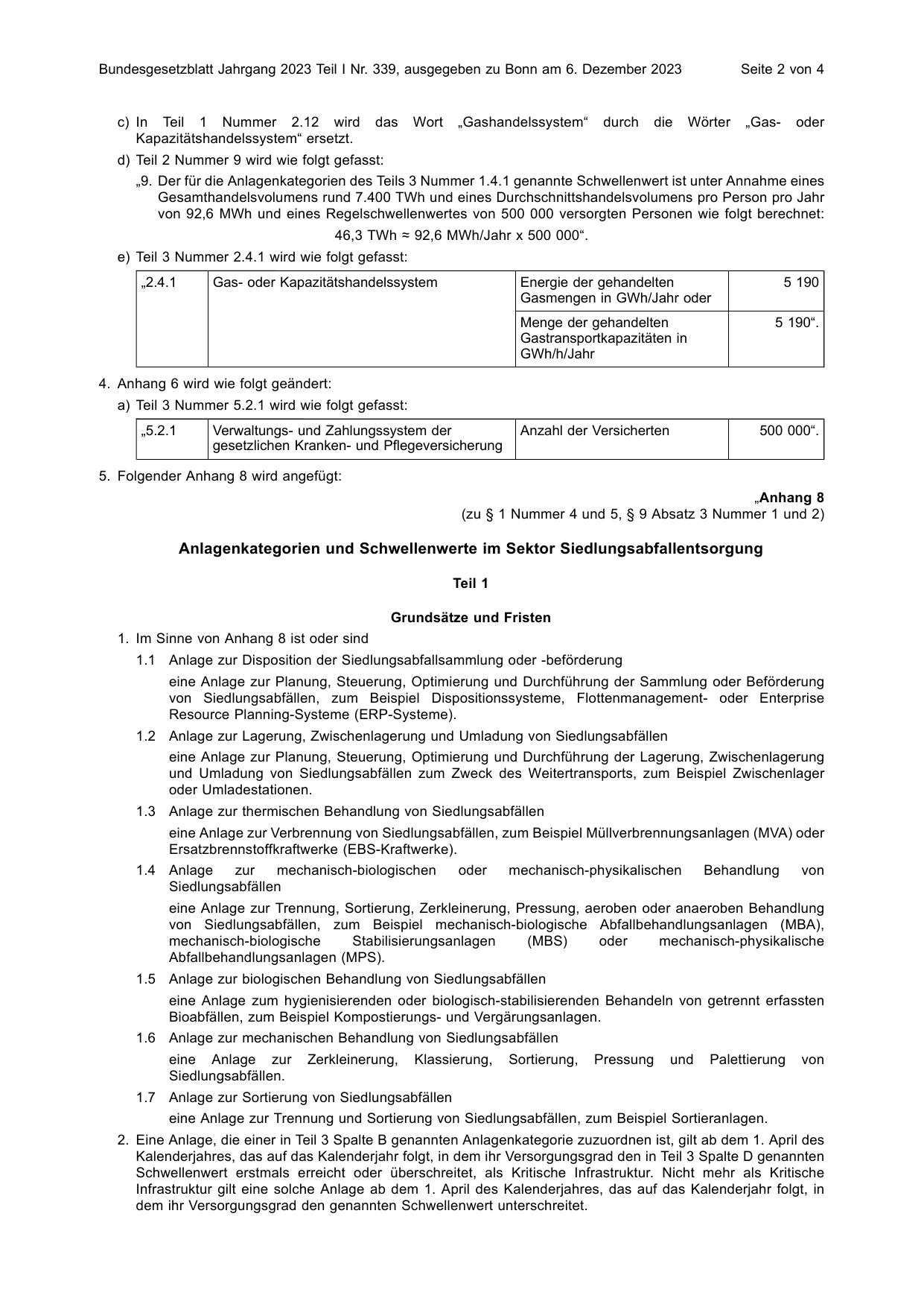 BGBl. 2023, Seite 2 — Originalseite als Abbildung