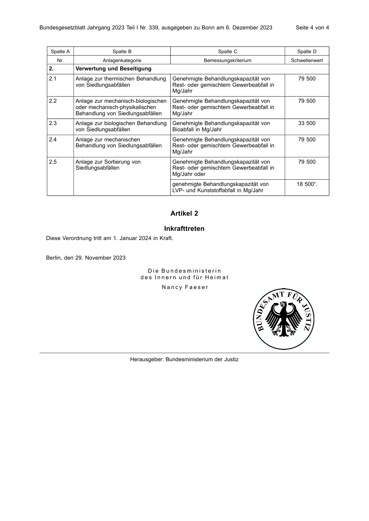BGBl. 2023, Seite 4 — Originalseite als Abbildung
