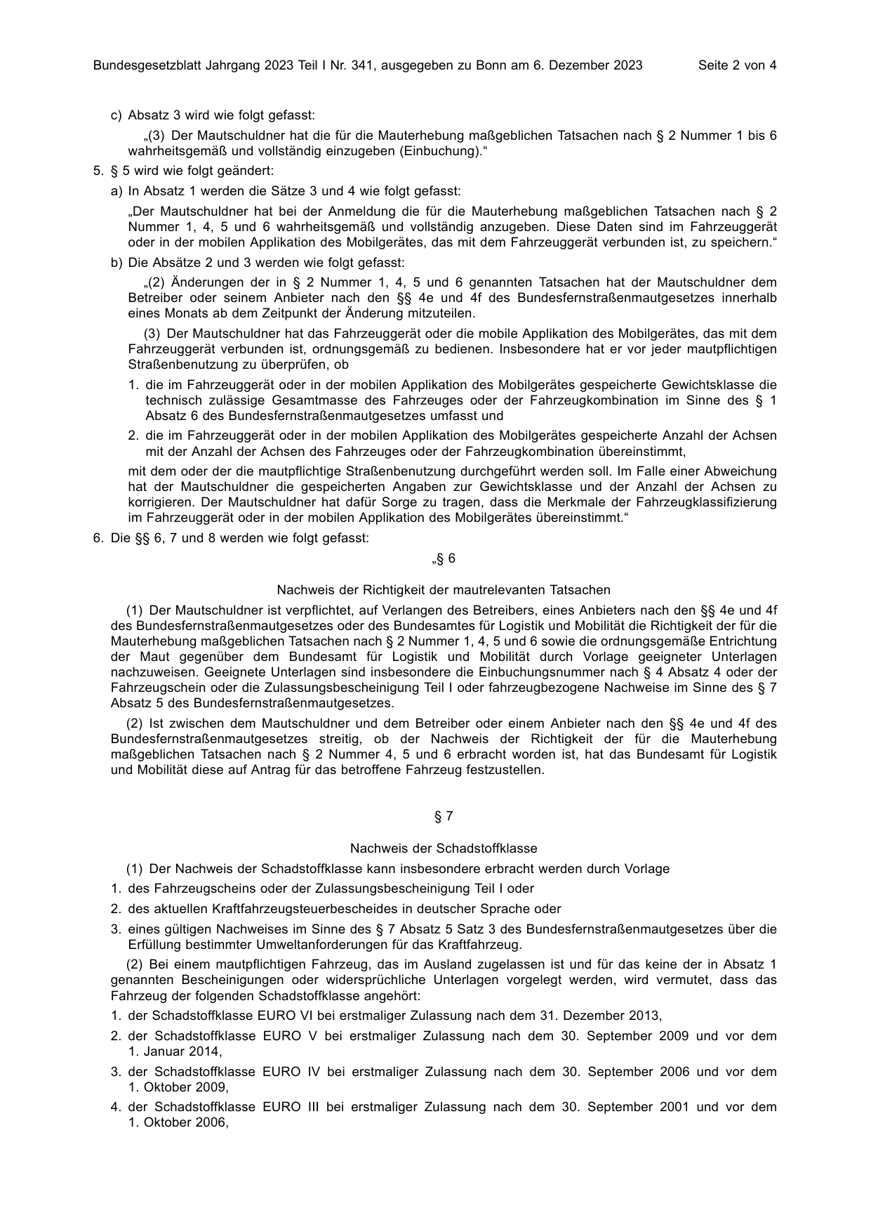 BGBl. 2023, Seite 2 — Originalseite als Abbildung