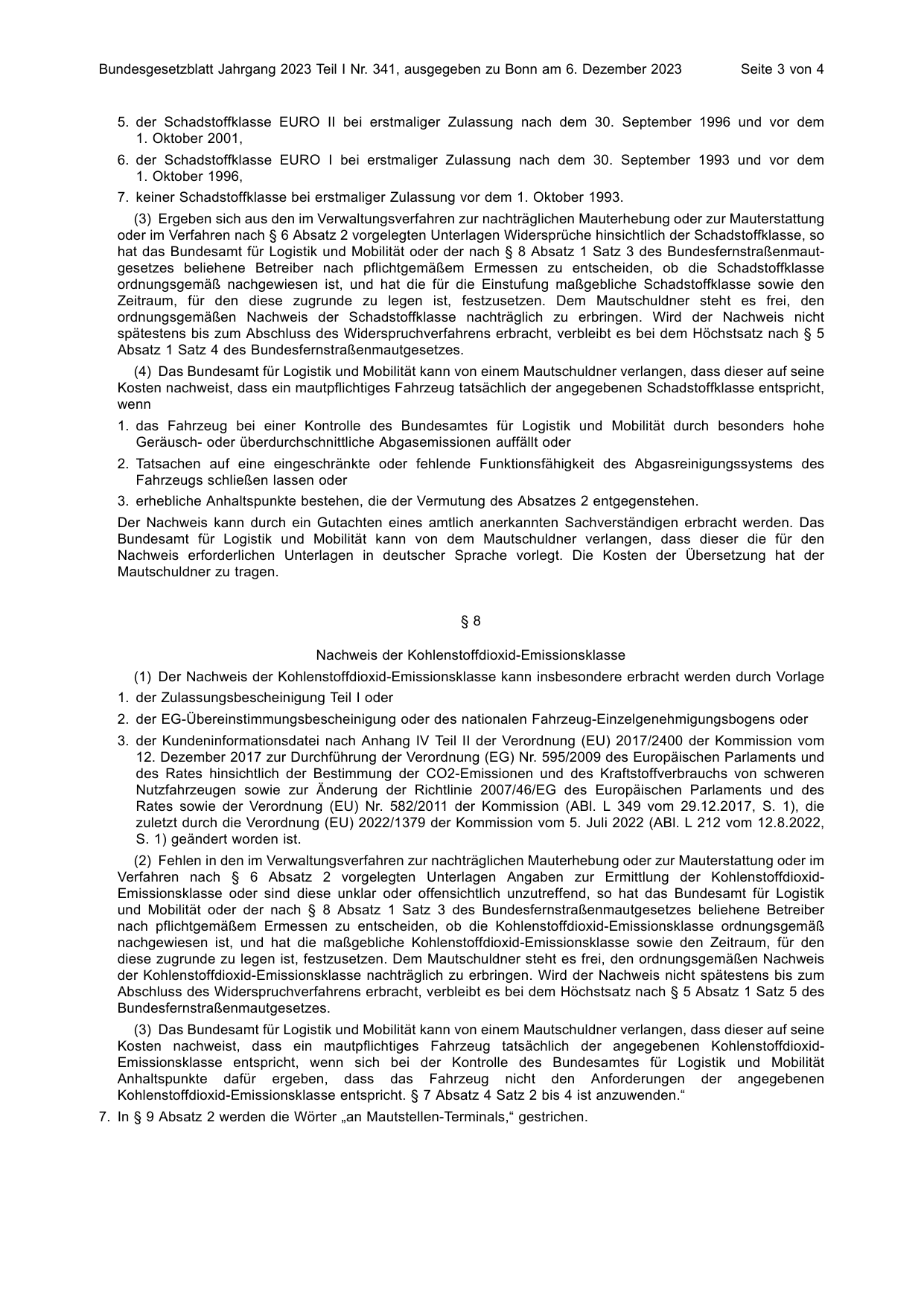 BGBl. 2023, Seite 3 — Originalseite als Abbildung