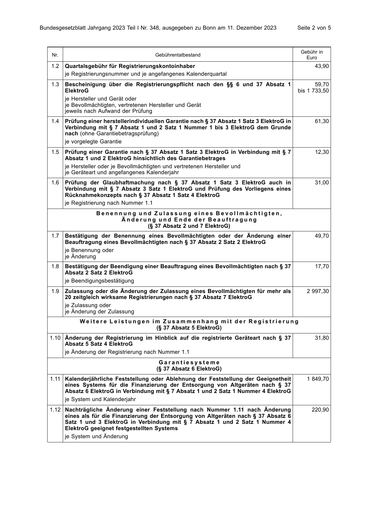 BGBl. 2023, Seite 2 — Originalseite als Abbildung