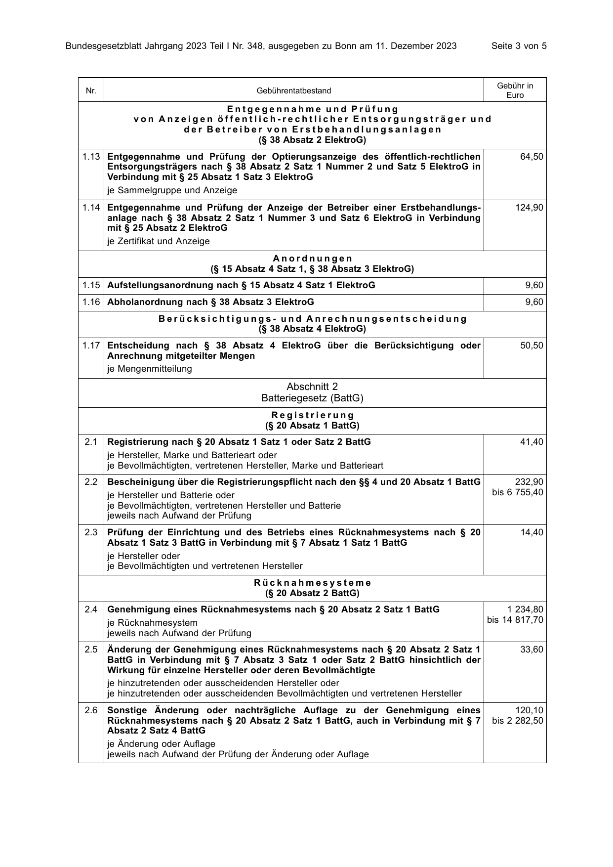 BGBl. 2023, Seite 3 — Originalseite als Abbildung