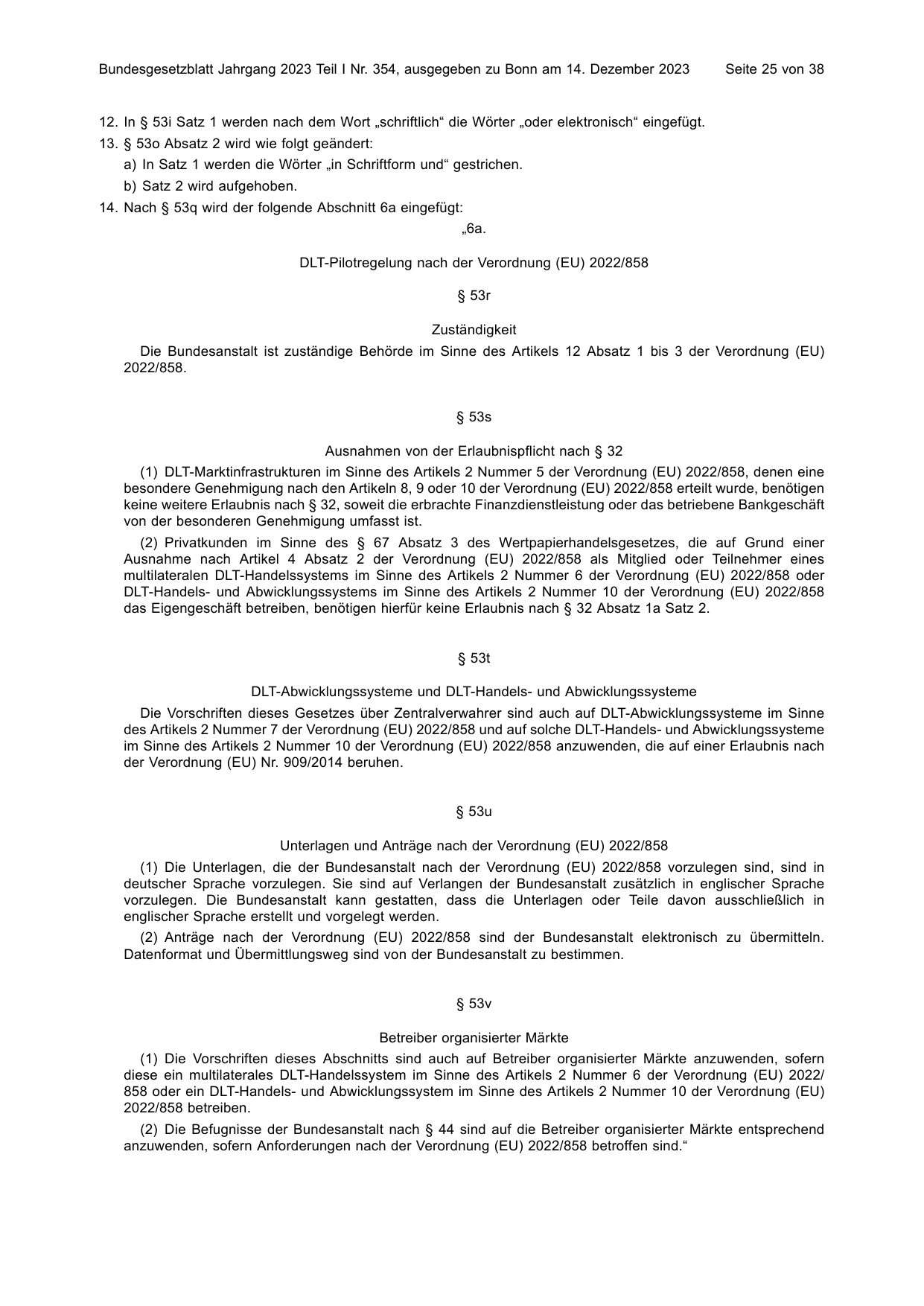 BGBl. 2023, Seite 25 — Originalseite als Abbildung