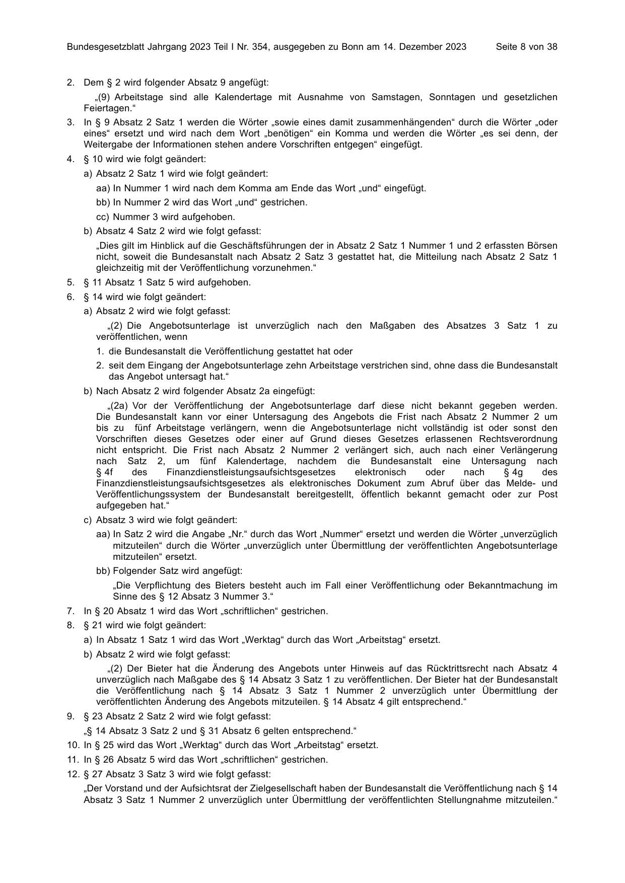BGBl. 2023, Seite 8 — Originalseite als Abbildung